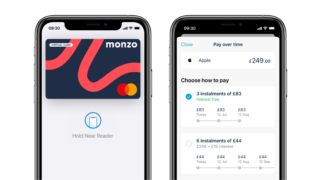 Monzo Flex - pay at checkout