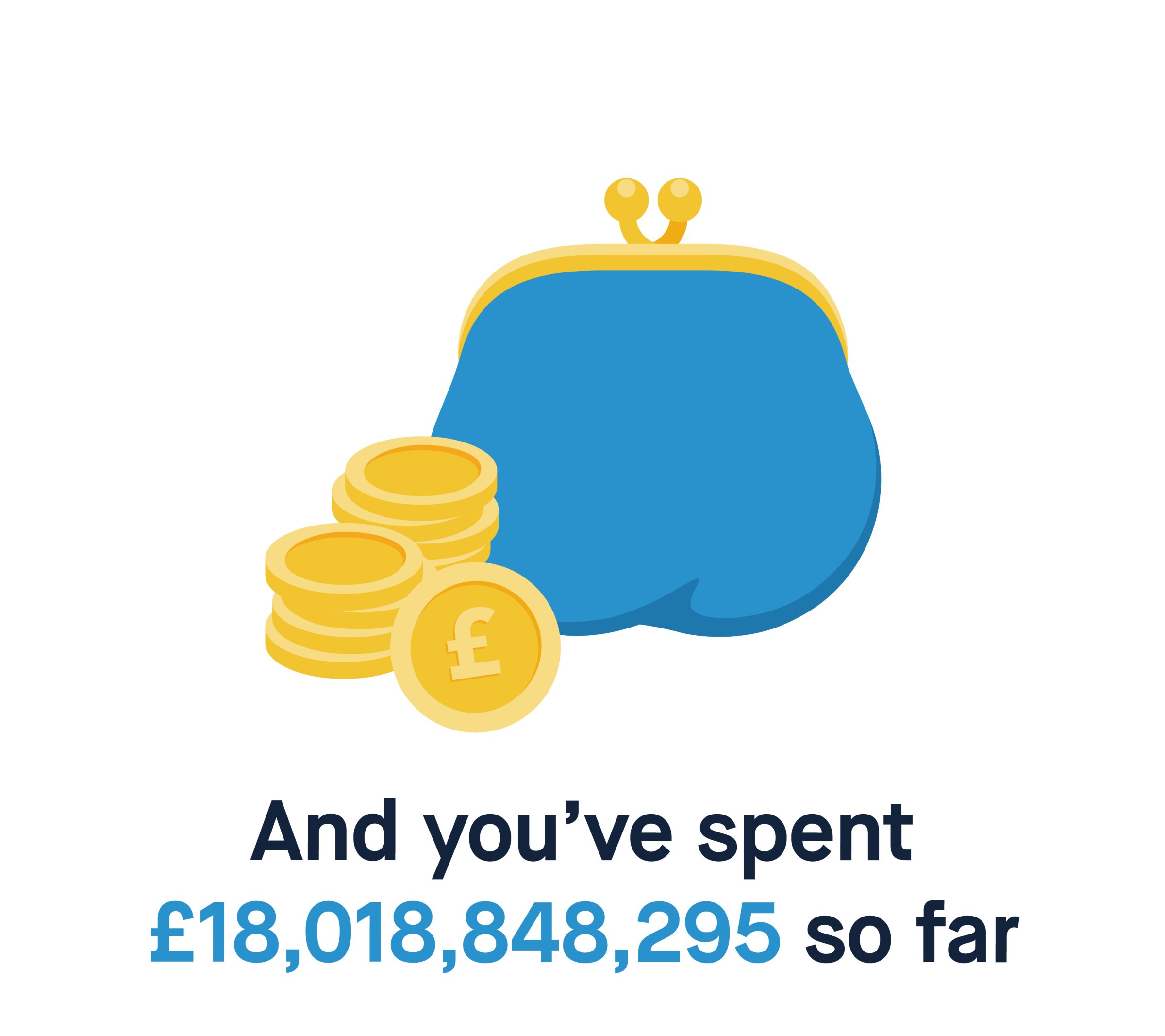 And you've spent £18,018,848,295 so far