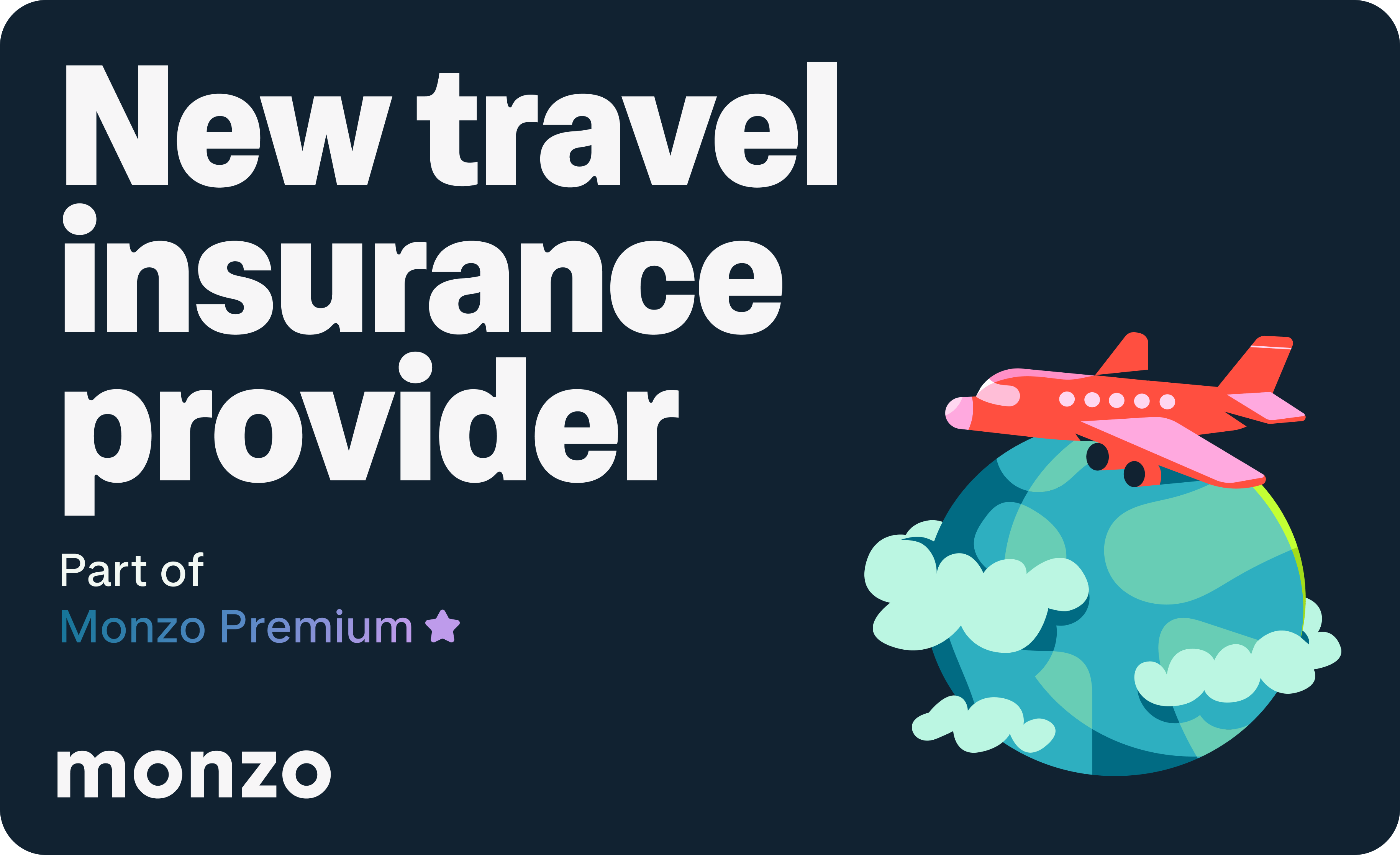 monzo travel insurance car hire