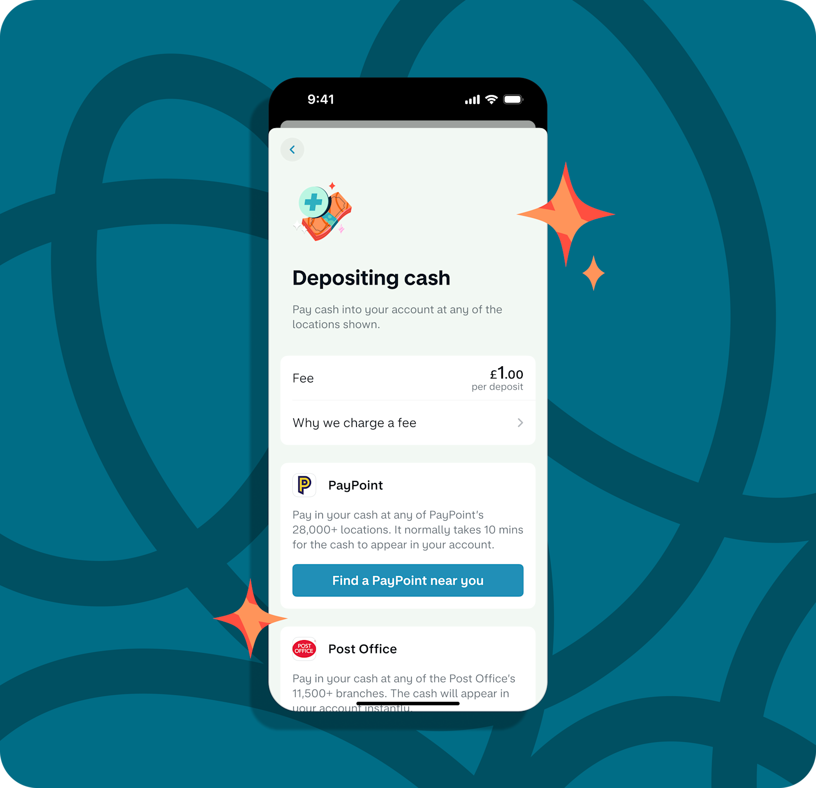 You can now pay cash into your Monzo account!
