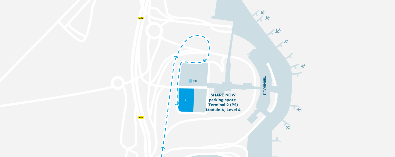 Image Map Madrid Barajas Airport (MAD) - T2