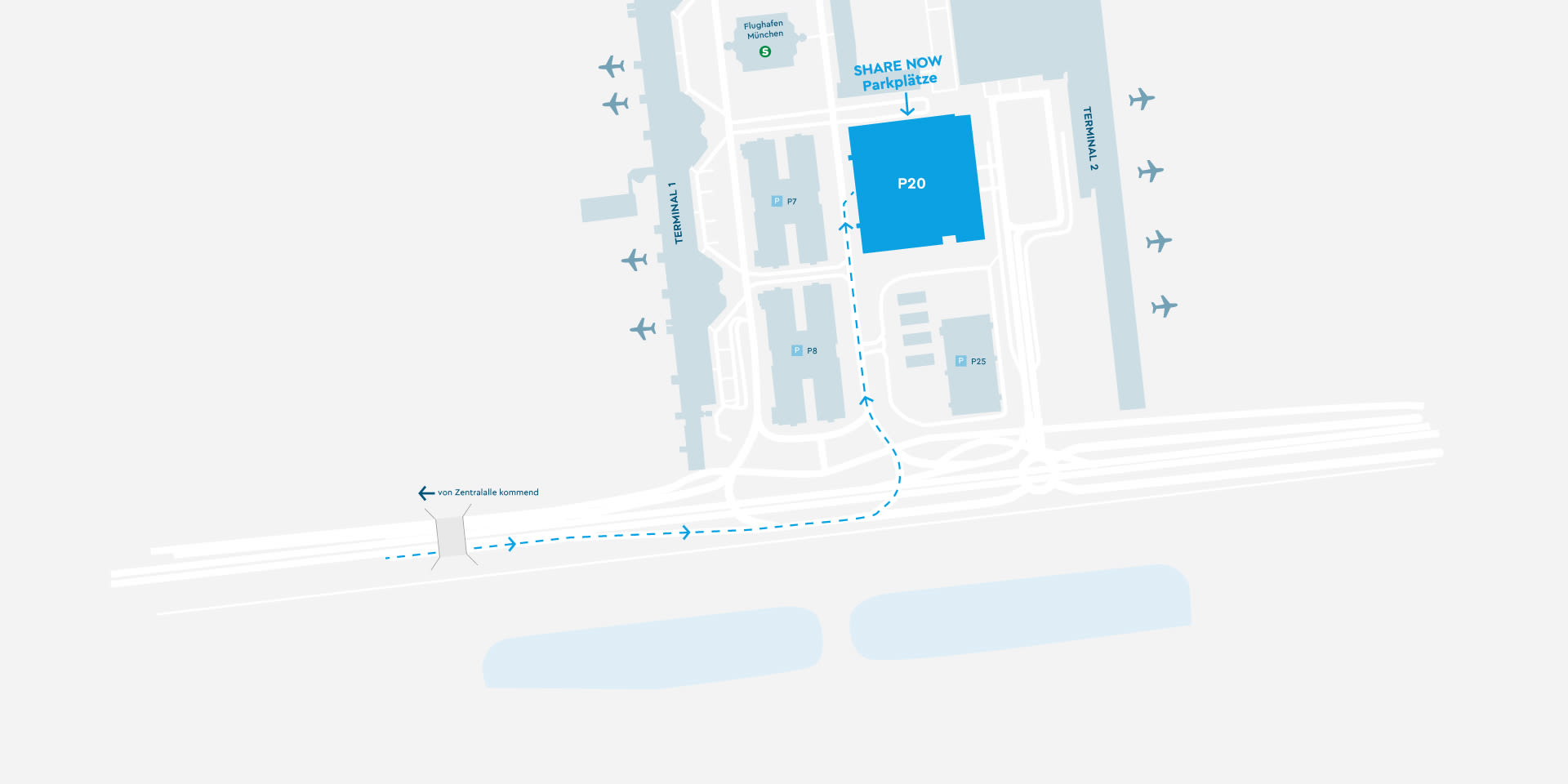 Share Now Parken München Flughafen