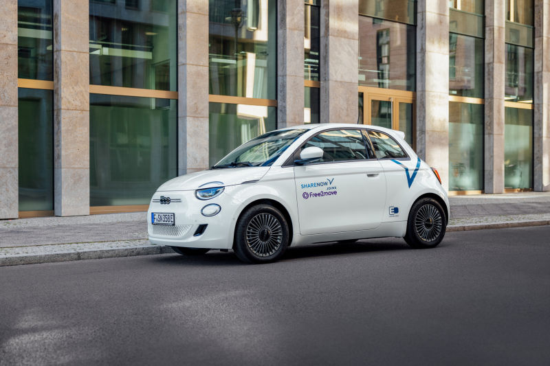 Fiat car-sharing from € 0,21/min