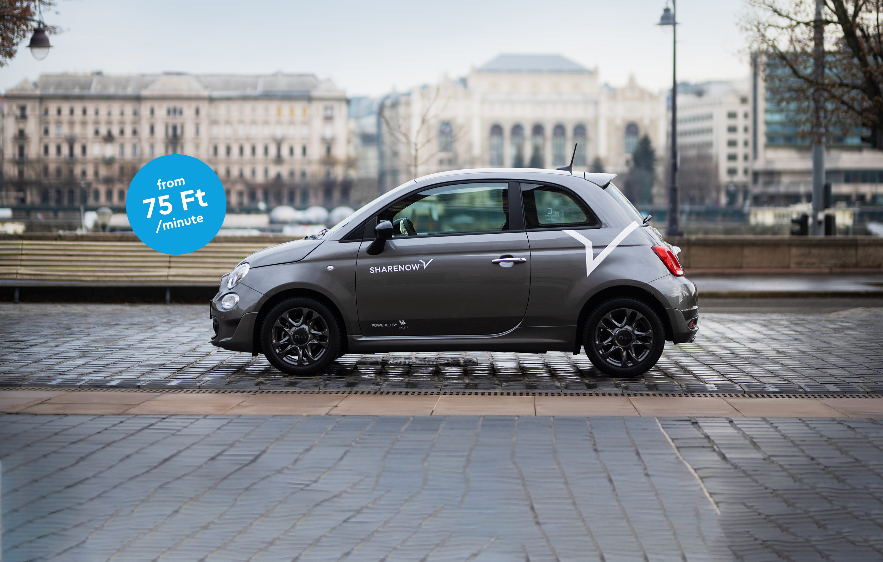 Carsharing in Budapest from 75 Ft min. SHARE NOW