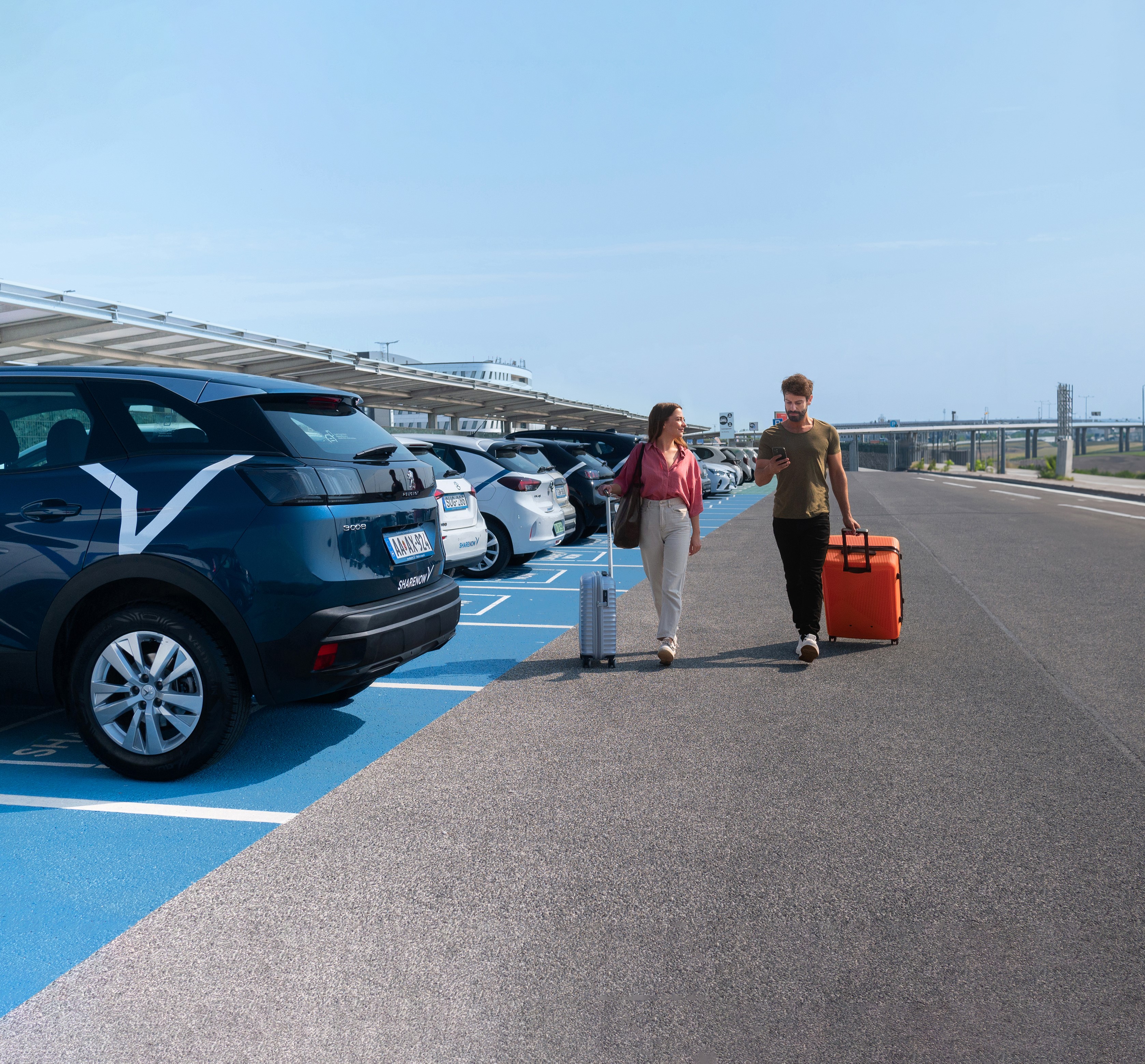 Carsharing at Budapest Airport BUD SHARE NOW