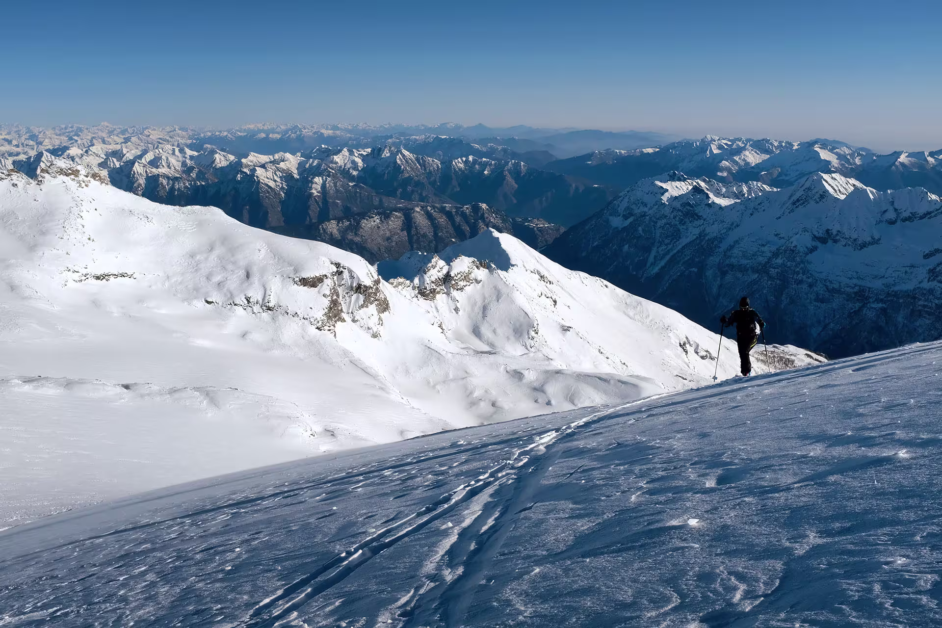 Poco sotto la vetta