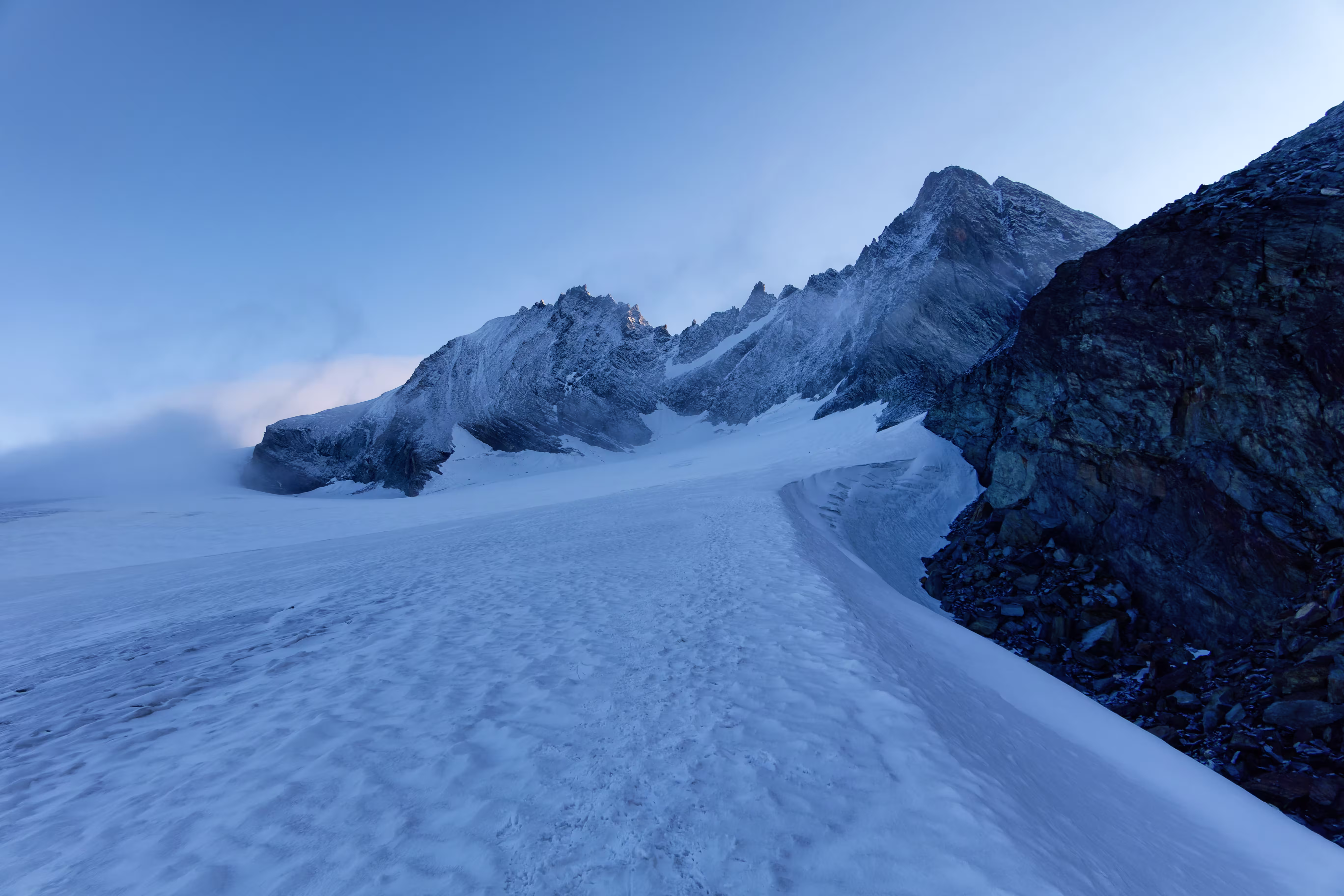 Avvicinamento sul Ghiacciaio Teischnitzkees