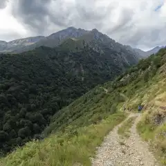 La strada sterrata verso la Foppa