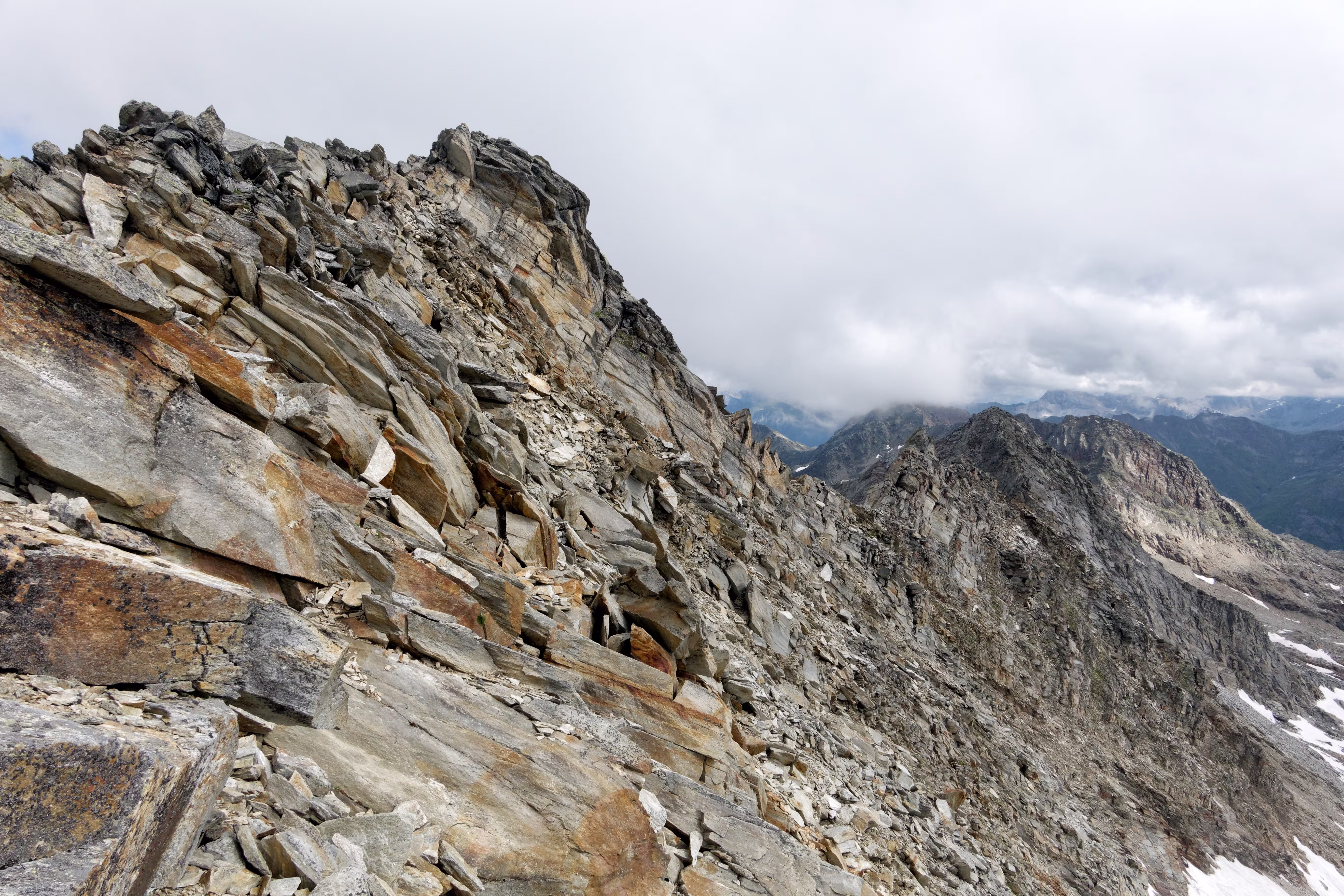 La parte finale della cresta