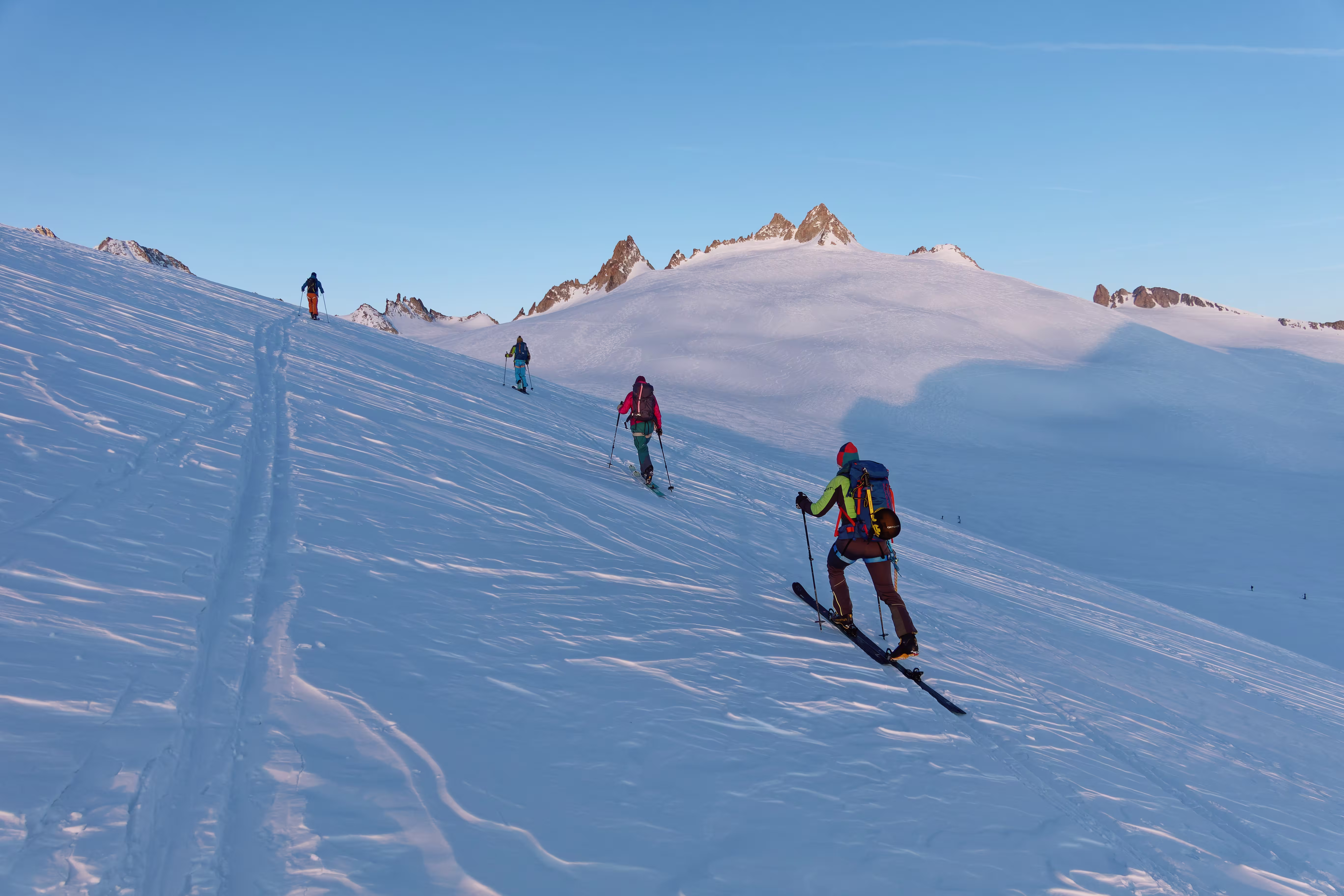 In Marcia verso l'Aiguille du Tour