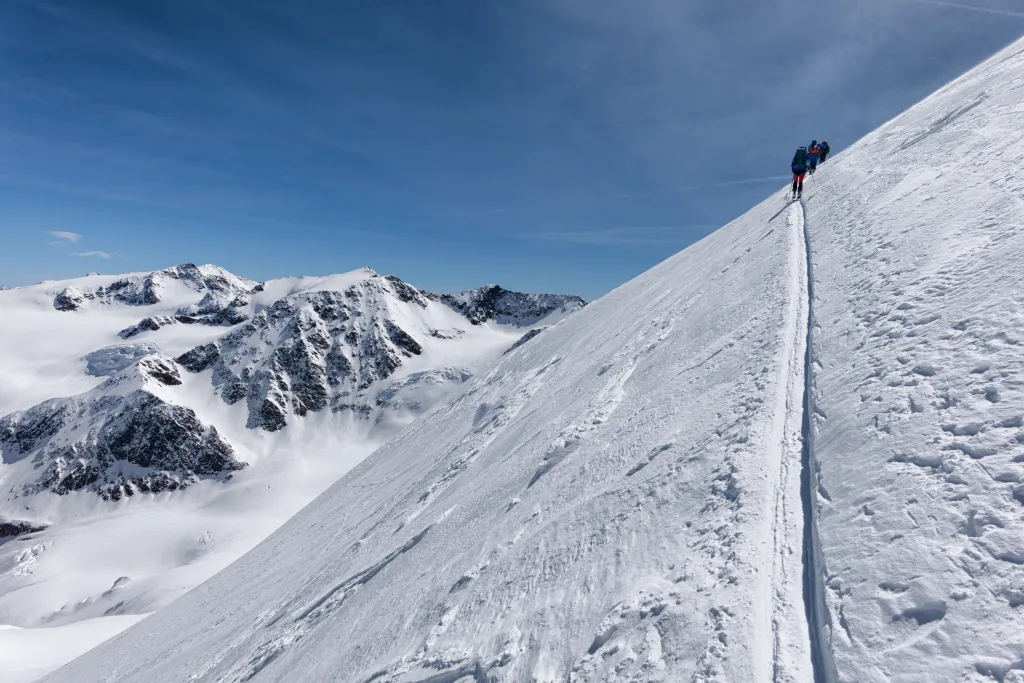 La parte più ripida prima del plateau