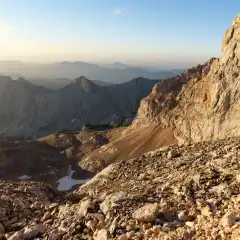 L’alba ci voglie lungo la cresta finale