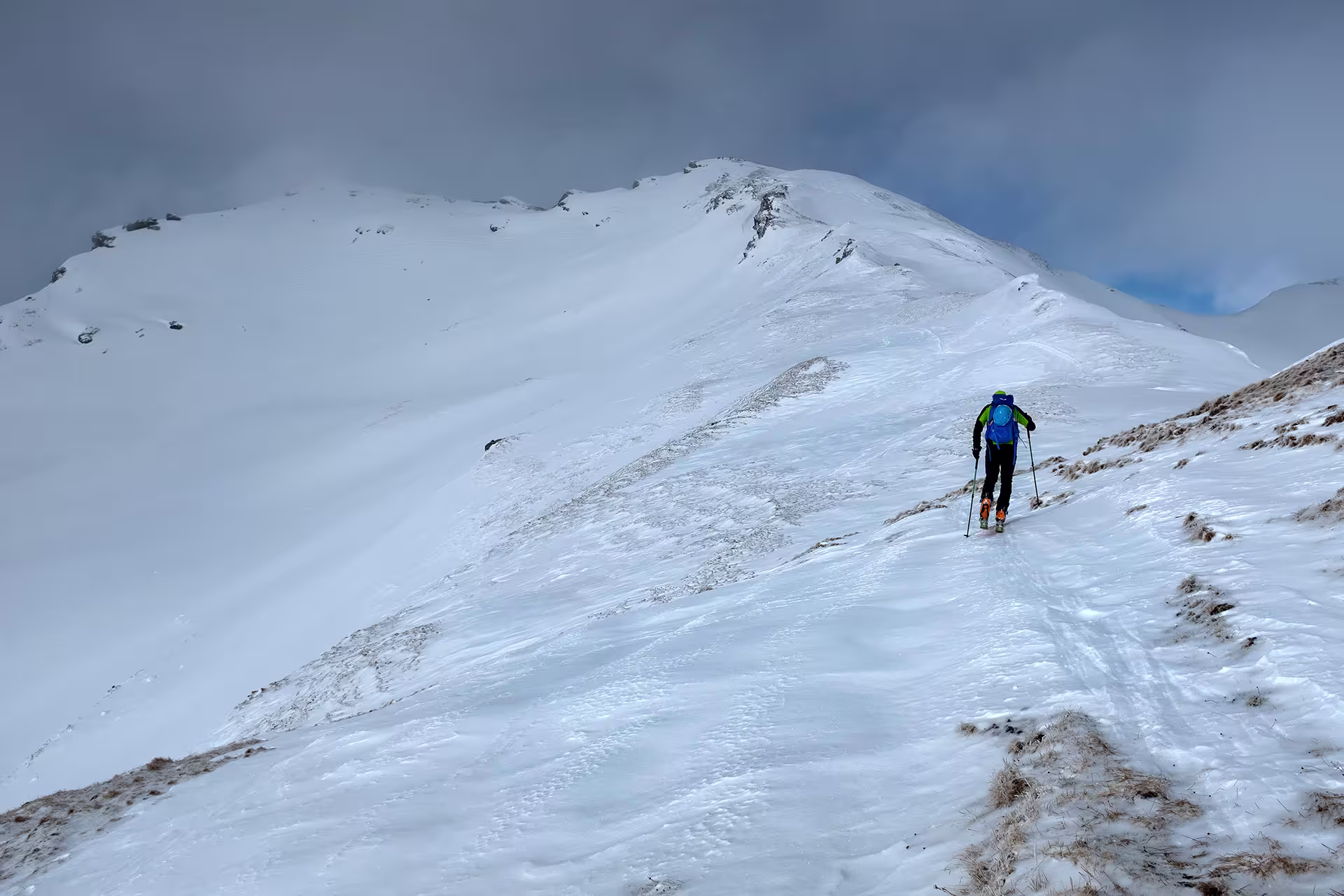 Cresta finale erosa dal vento