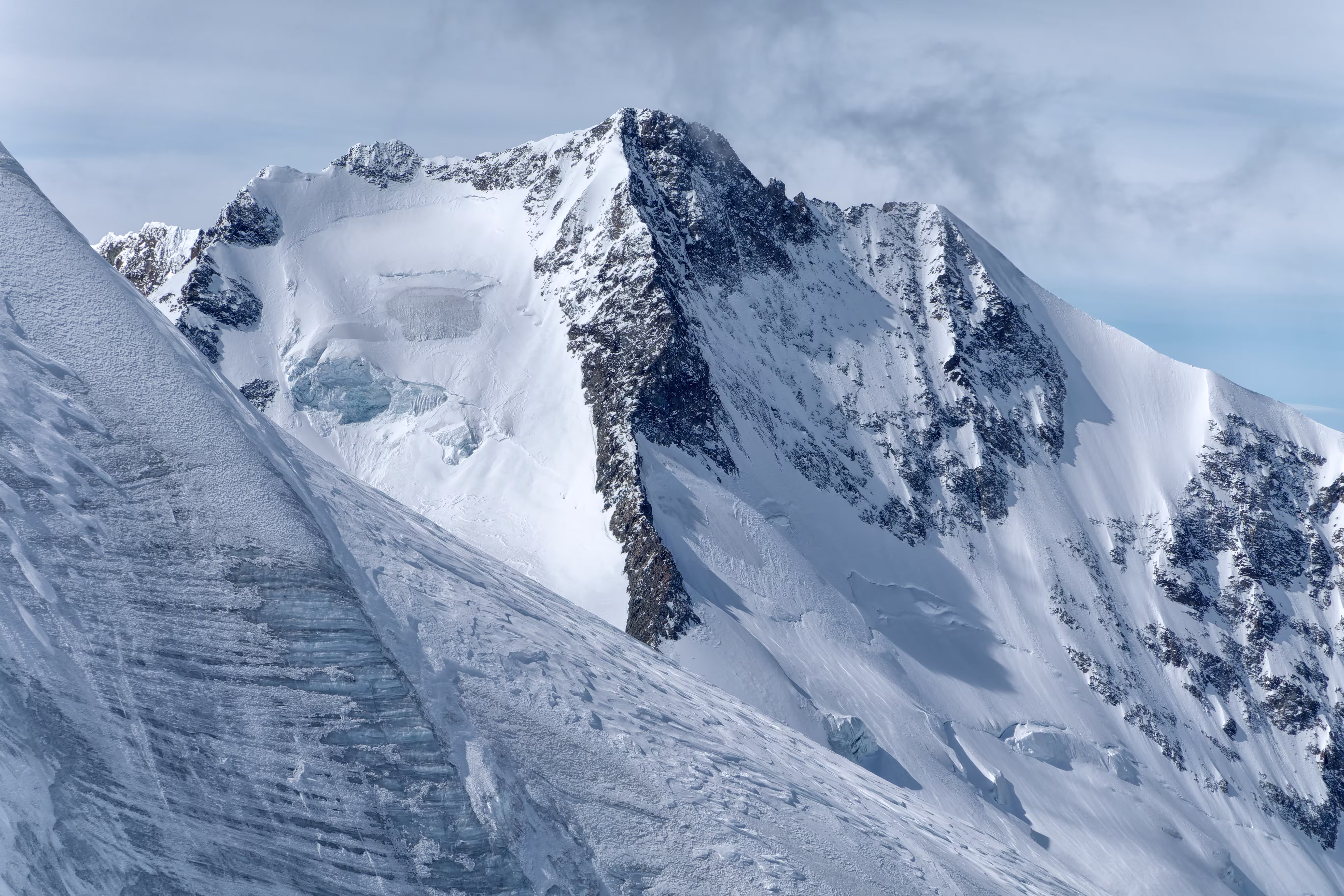 Il Piz Bernina dal Piz Palù