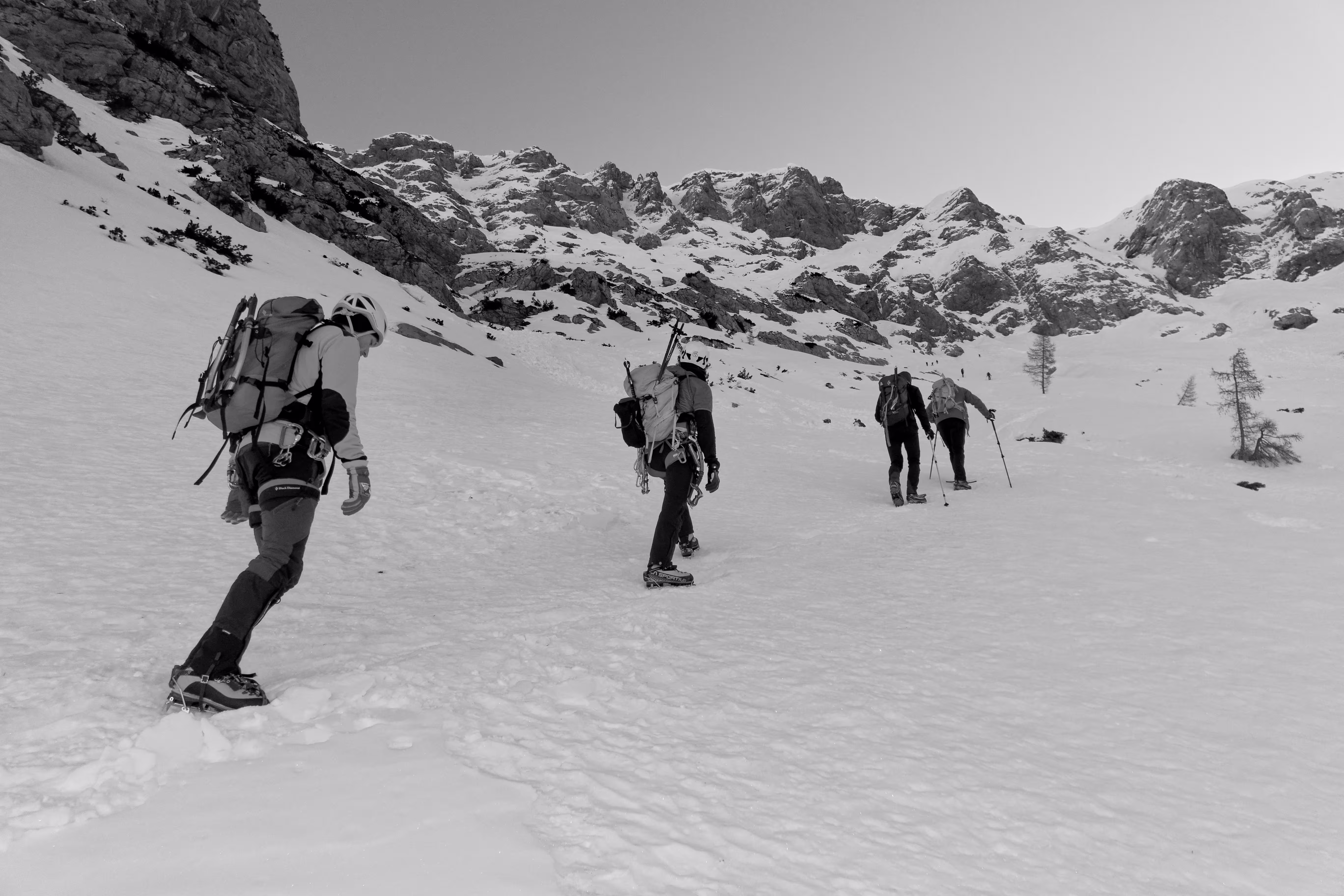 Alpinismo al canalone ovest del Grignone