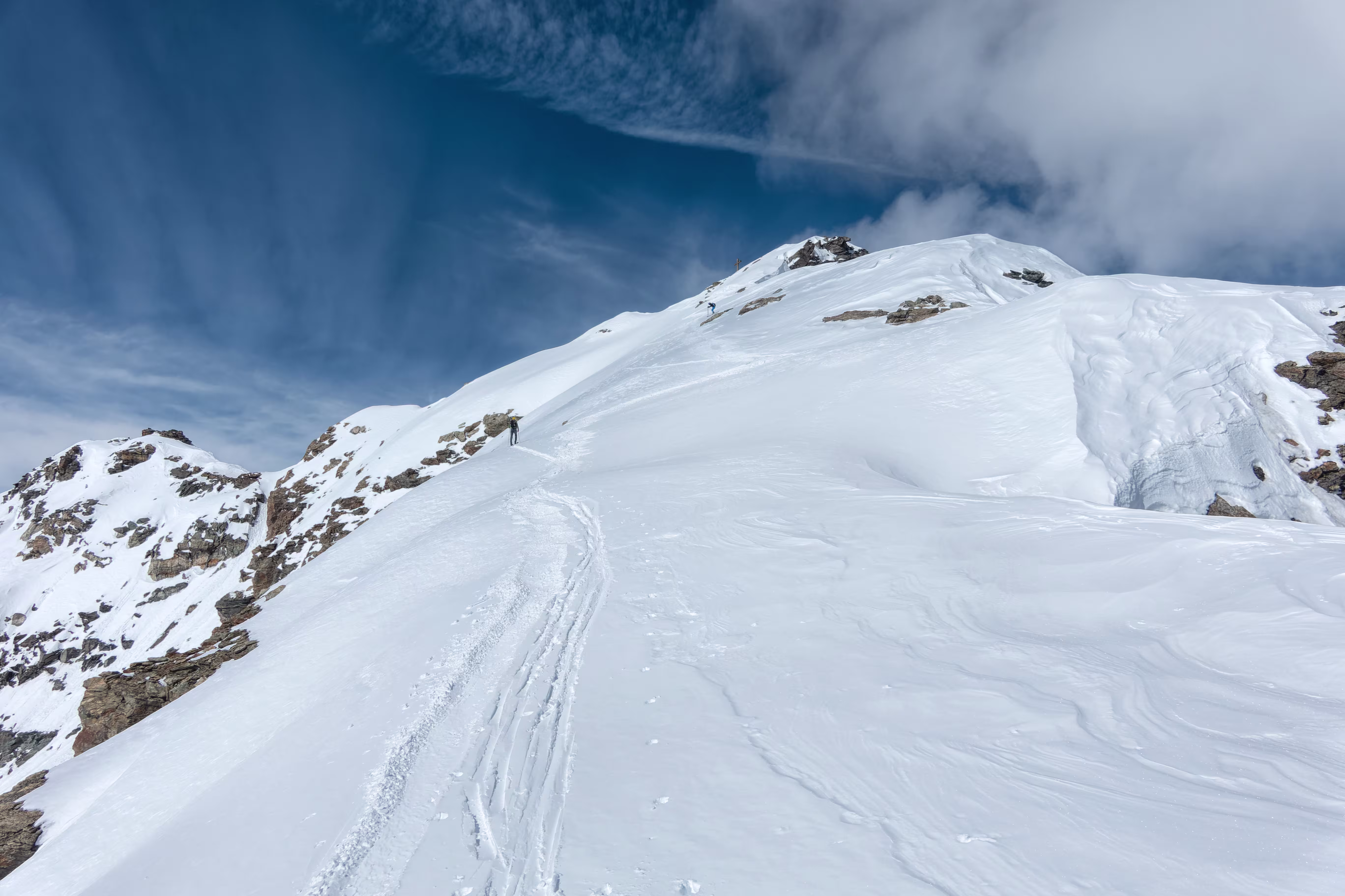Pendii sommitali sotto la vetta