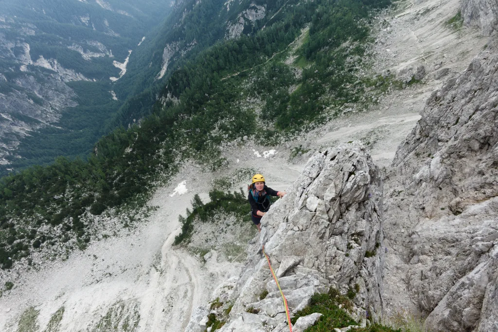 Su un bel tratto di roccia solida