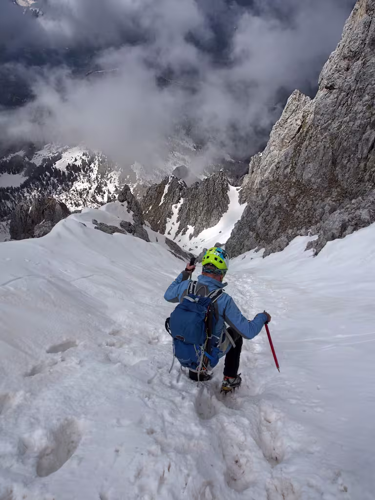 Discesa dalla normale