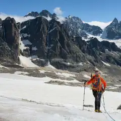 Sul Ghiacciaio di Scerscen Inferiore