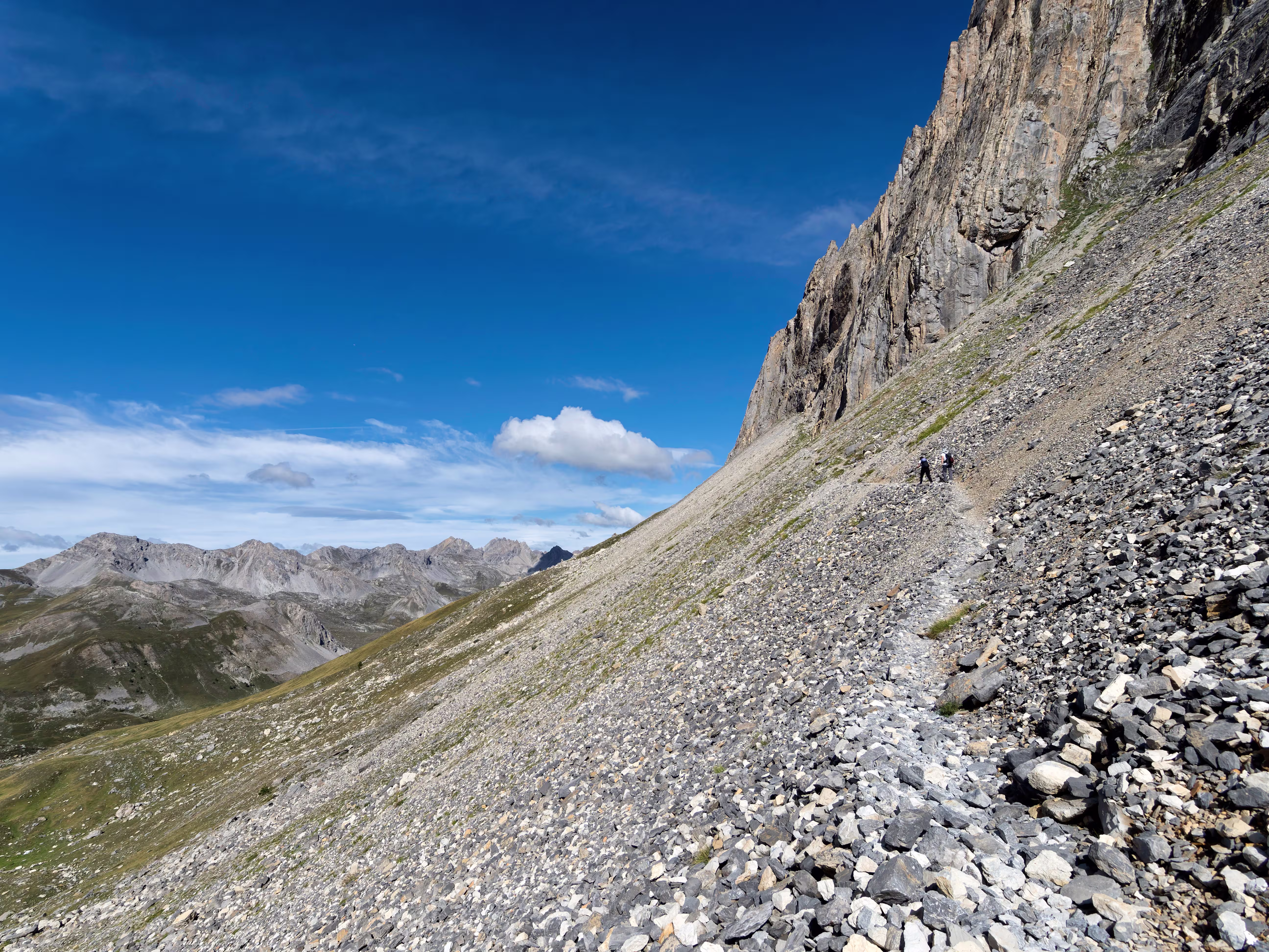Il Ghiaione per arrivare alla cengia