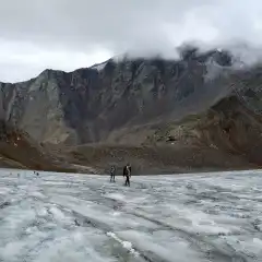 Primi passi sul ghiacciaio