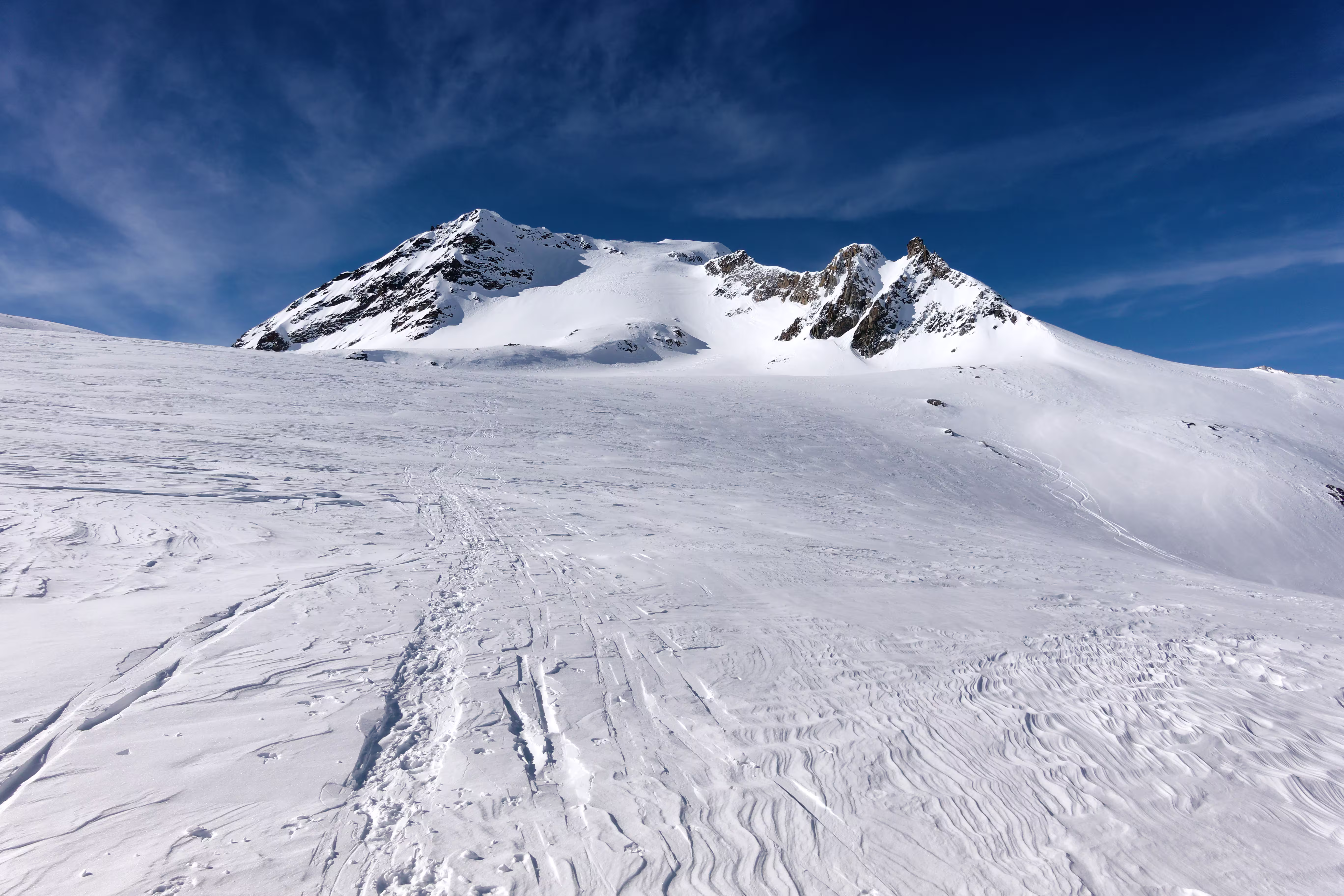 Sul ghiacciaio, puntando alla vetta