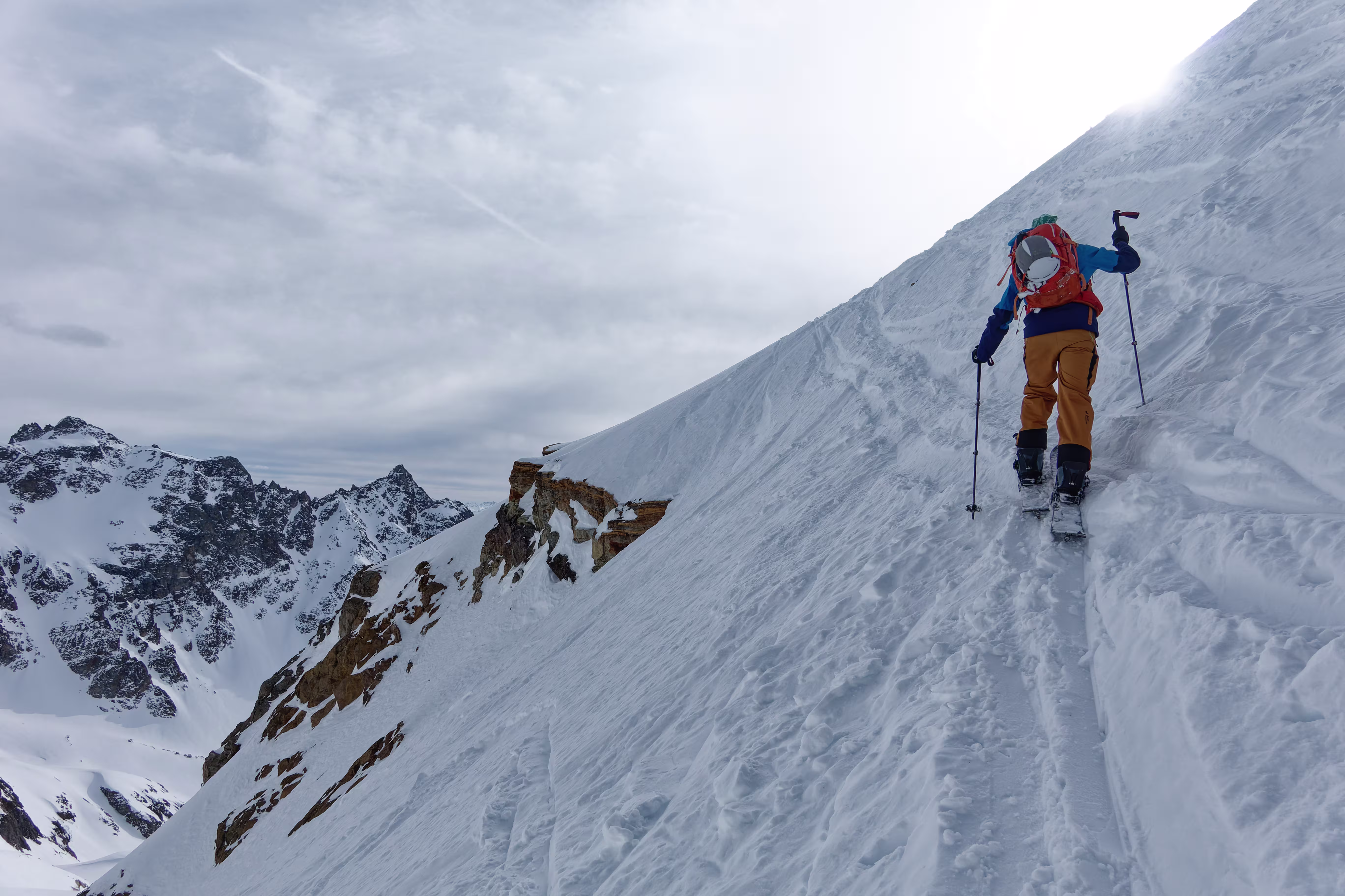 Il ripido traverso finale