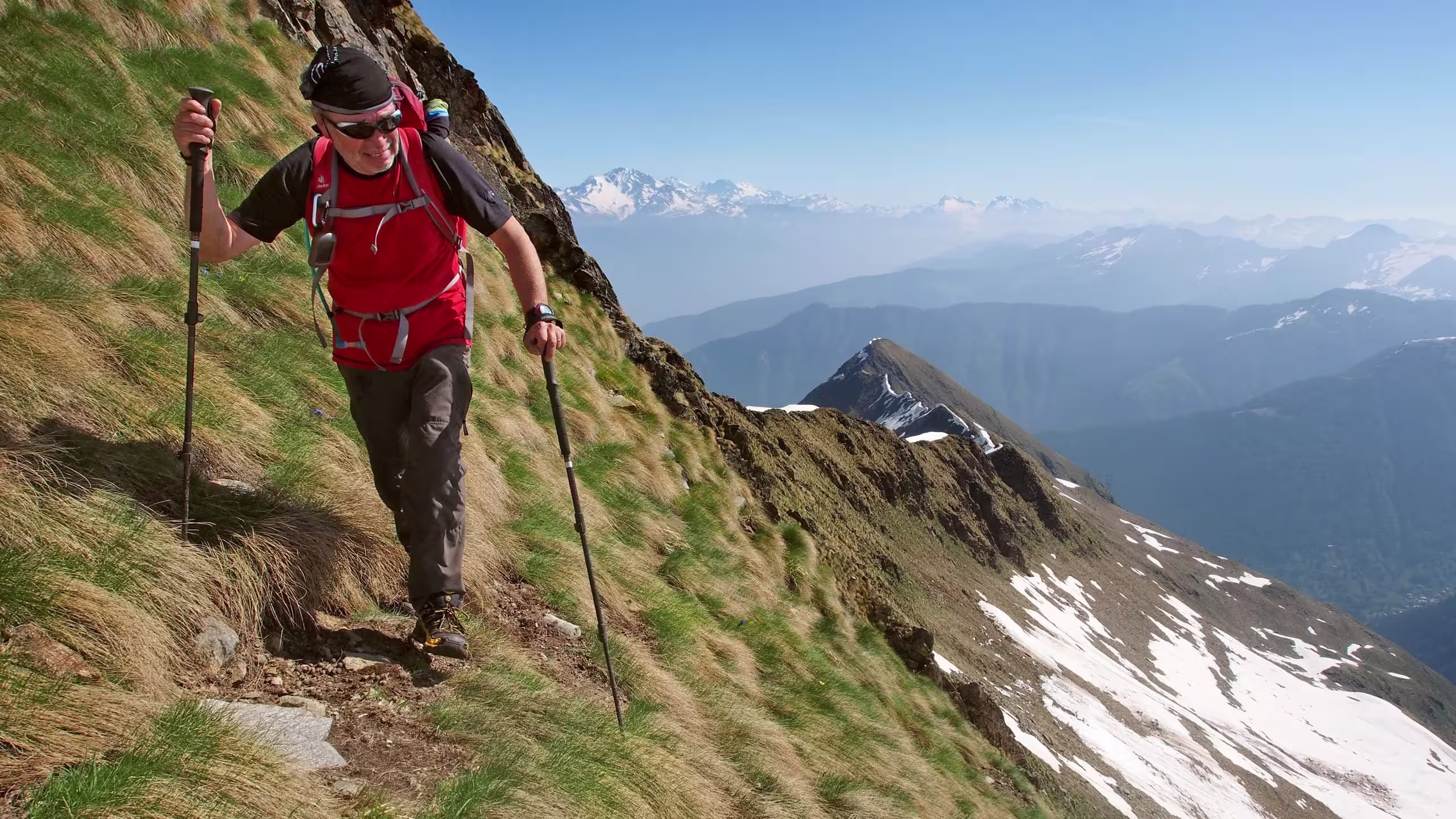 Sul versante est del Melasc