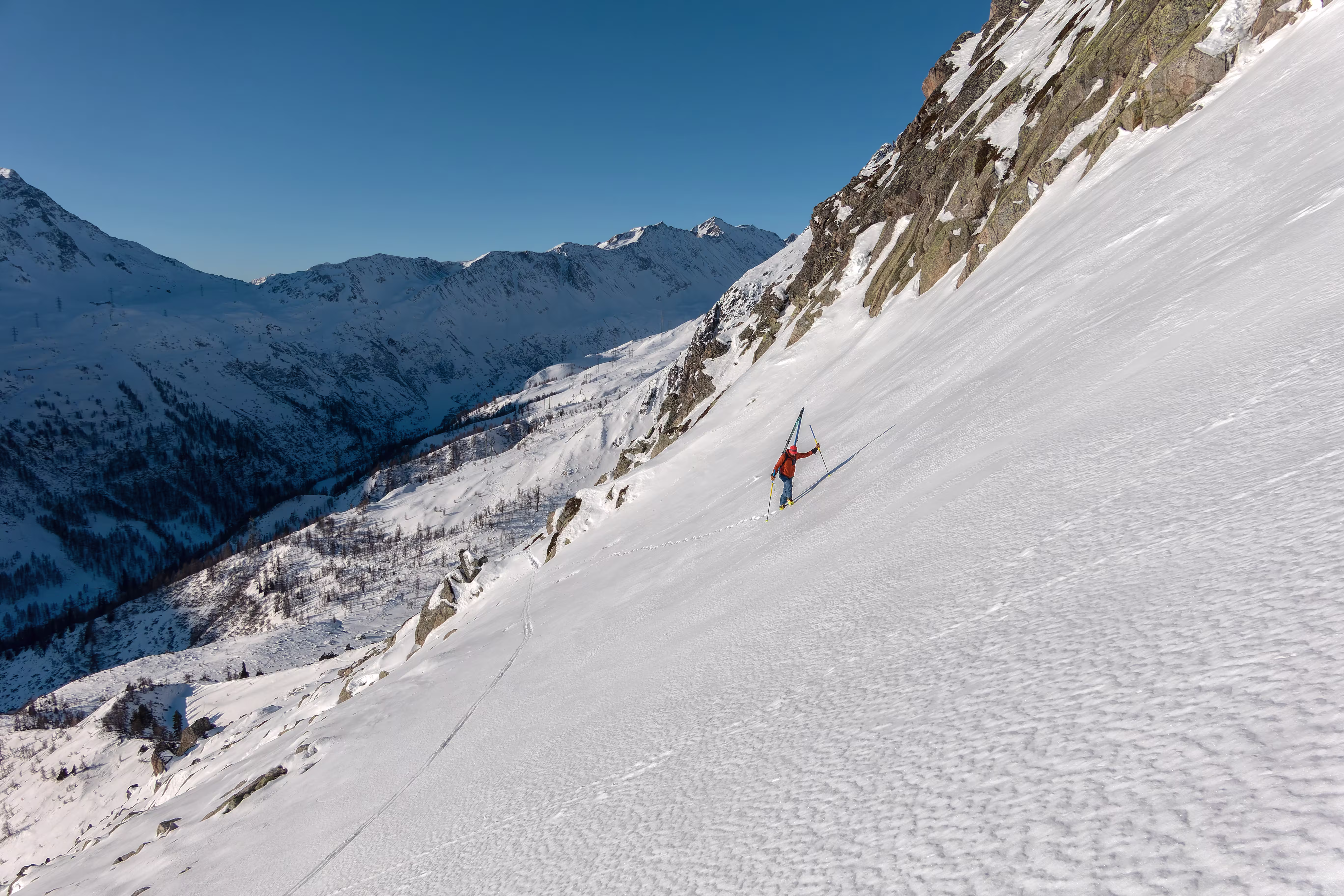 Sulla parte finale del traverso