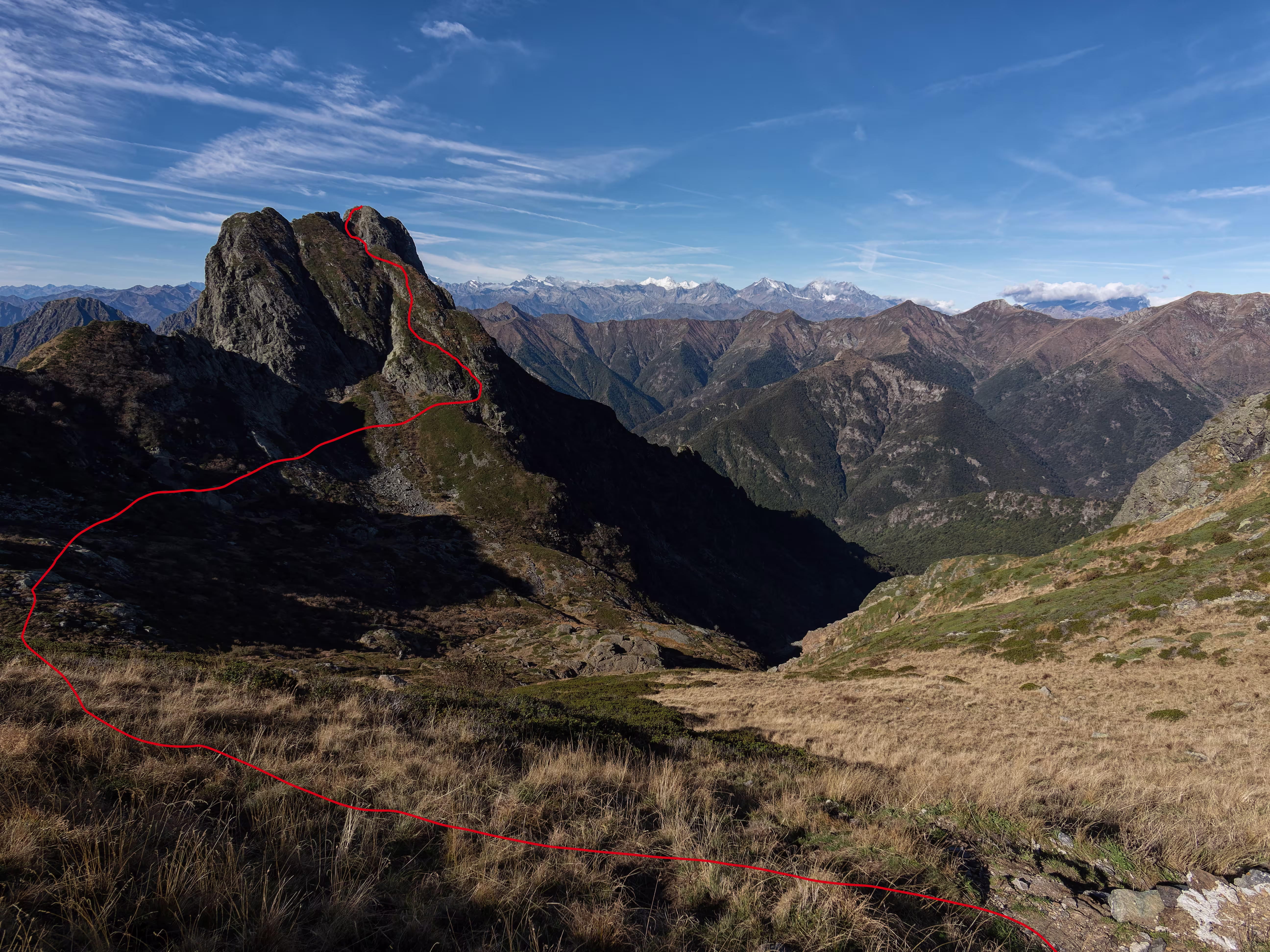 Il Pedum dalla Bocchetta di campo