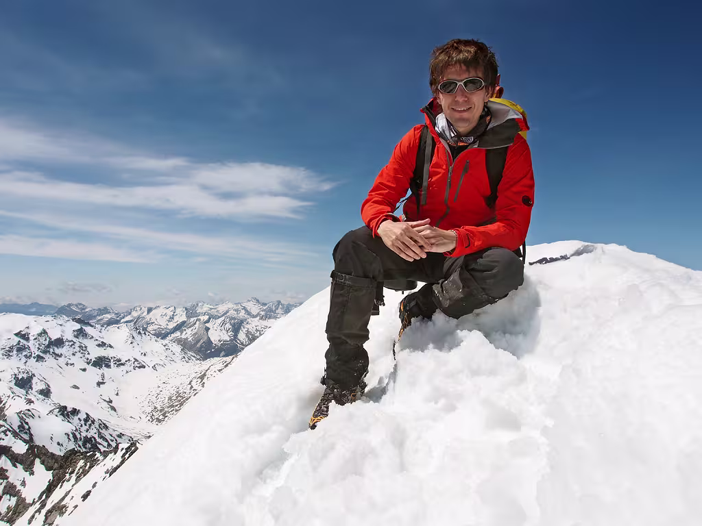 Sulla cima del Pizzo Tambò