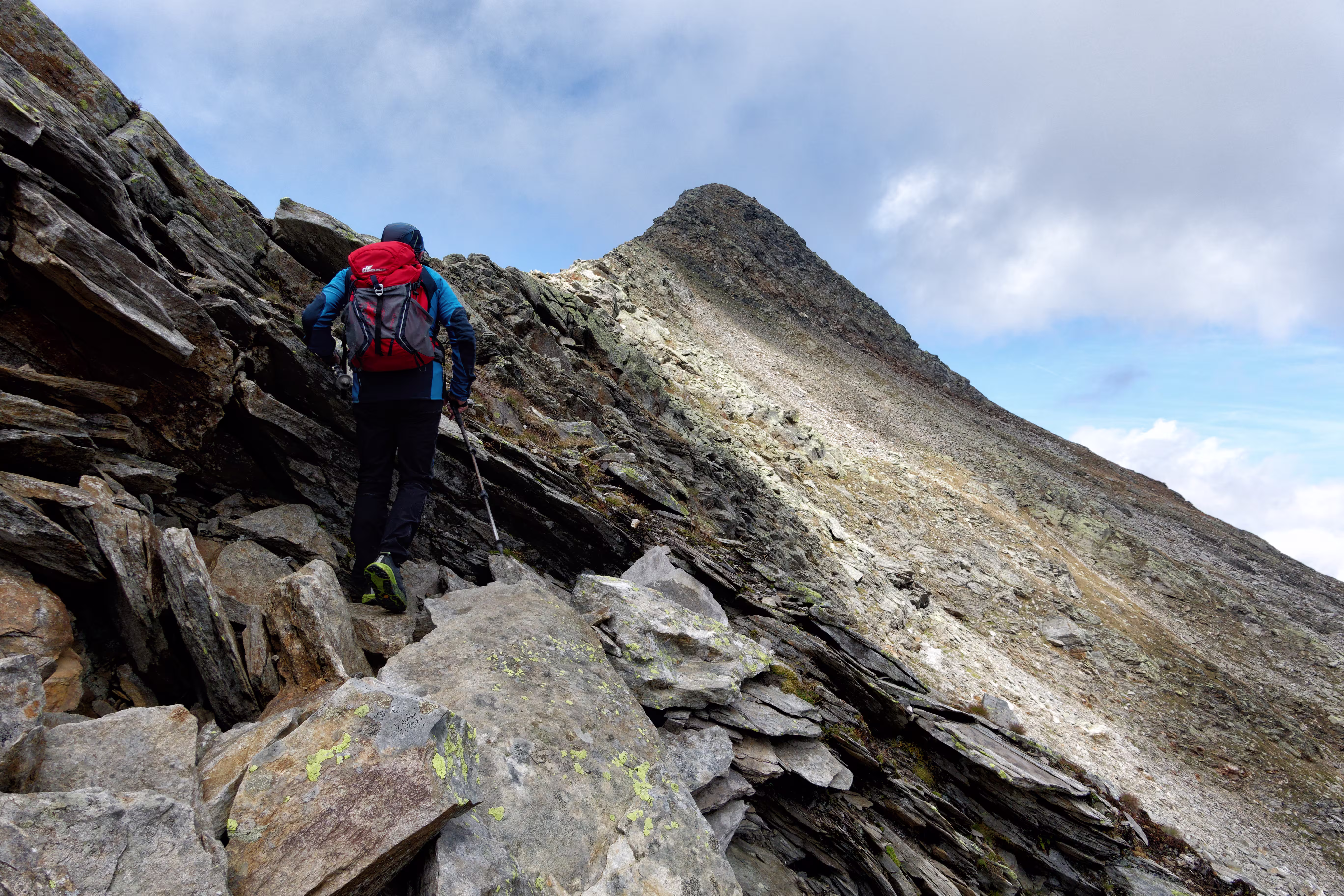 La cresta finale del Pizzo del Sole