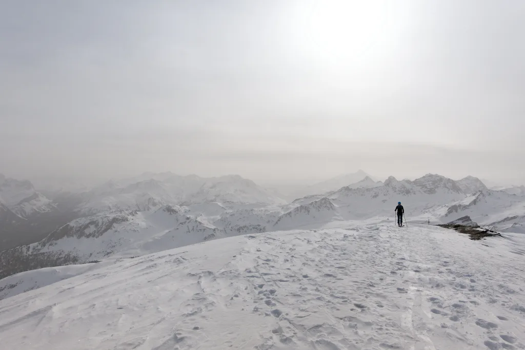 Arrivo in vetta