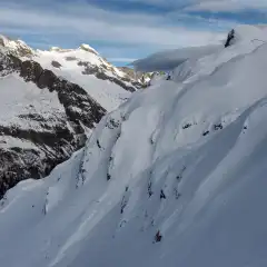 Pendii innevati del Poncione di Val Piana