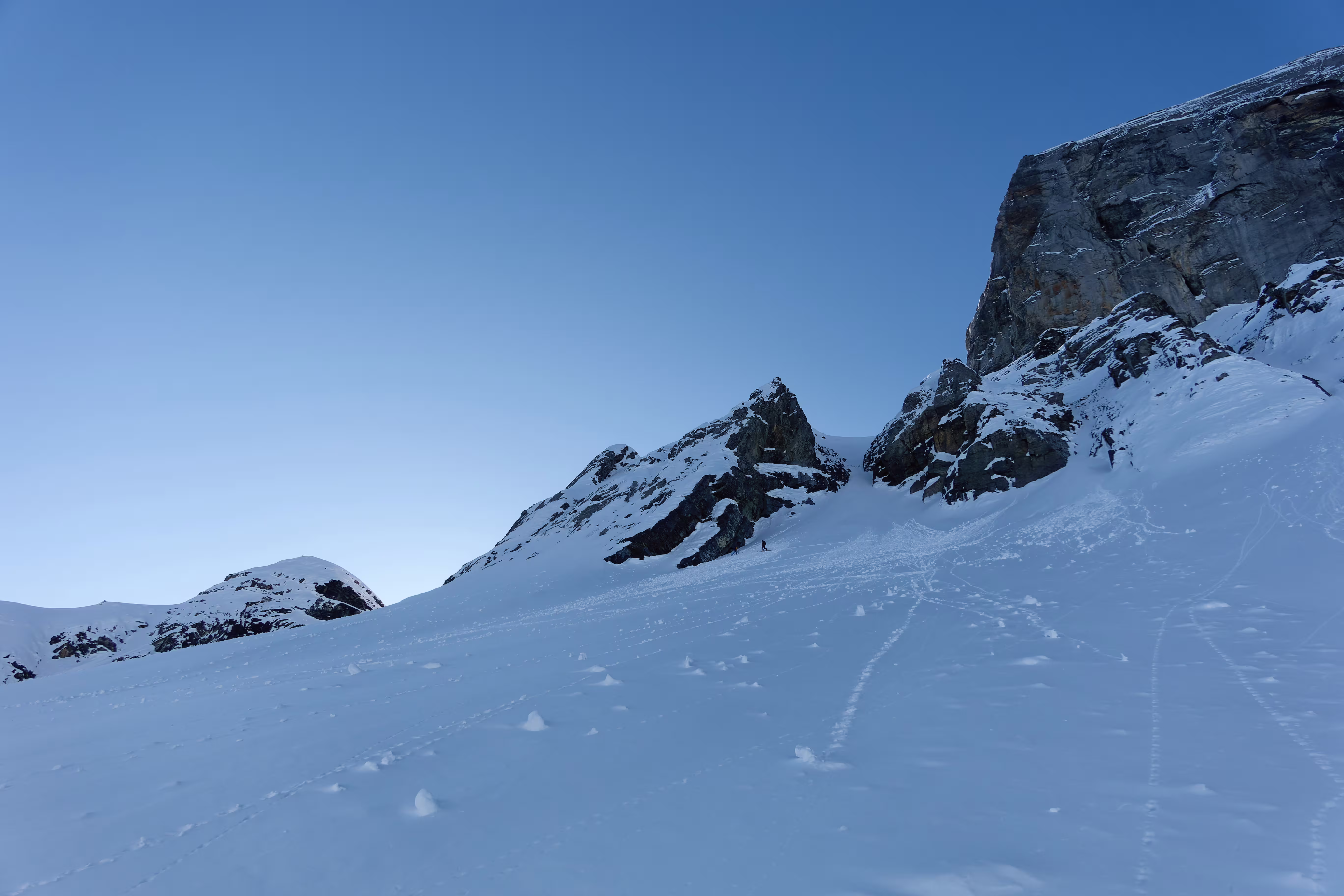 Il canale a classidra che permette di raggiungere il ghiacciaio