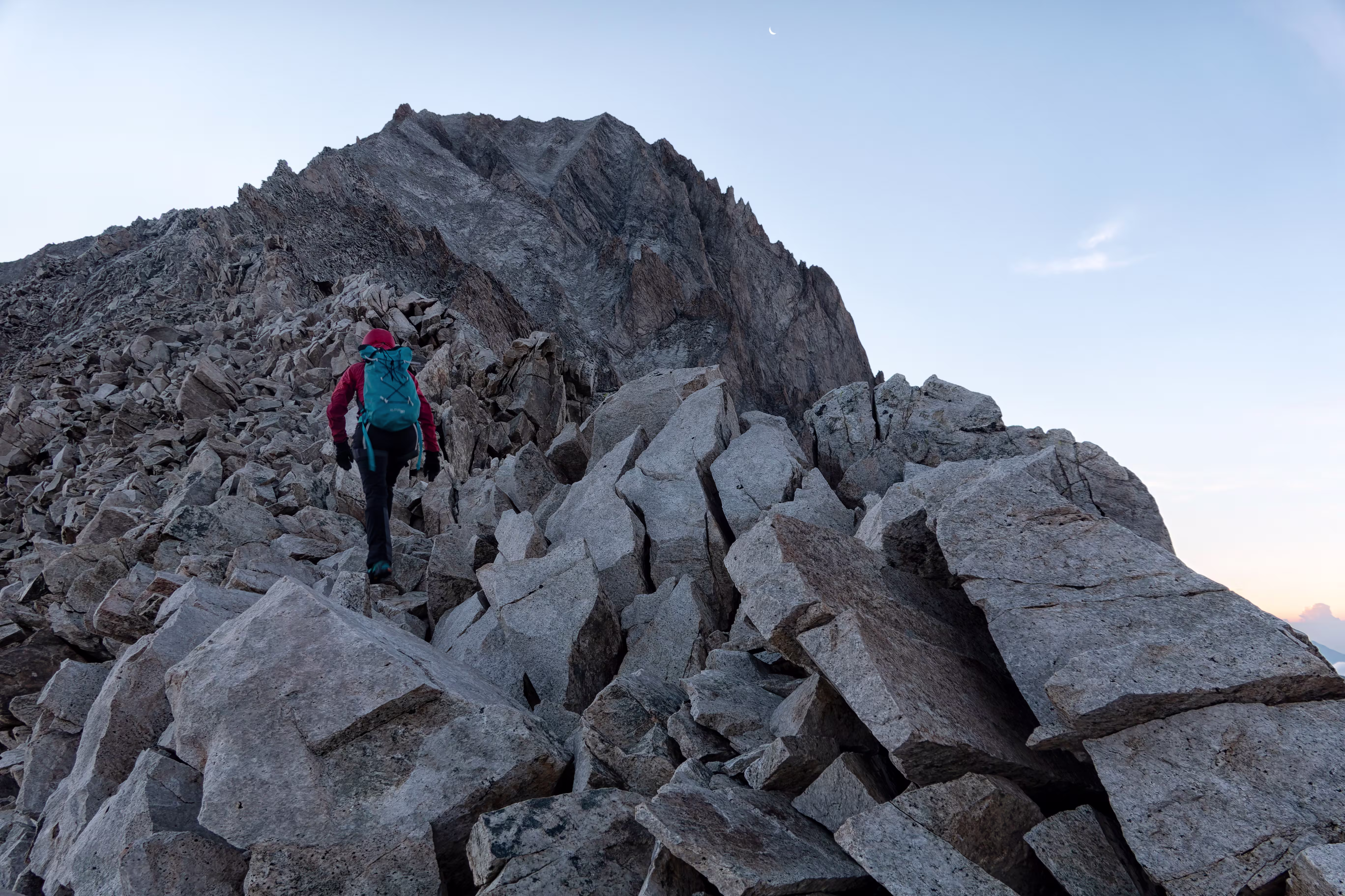 La parte iniziale della cresta