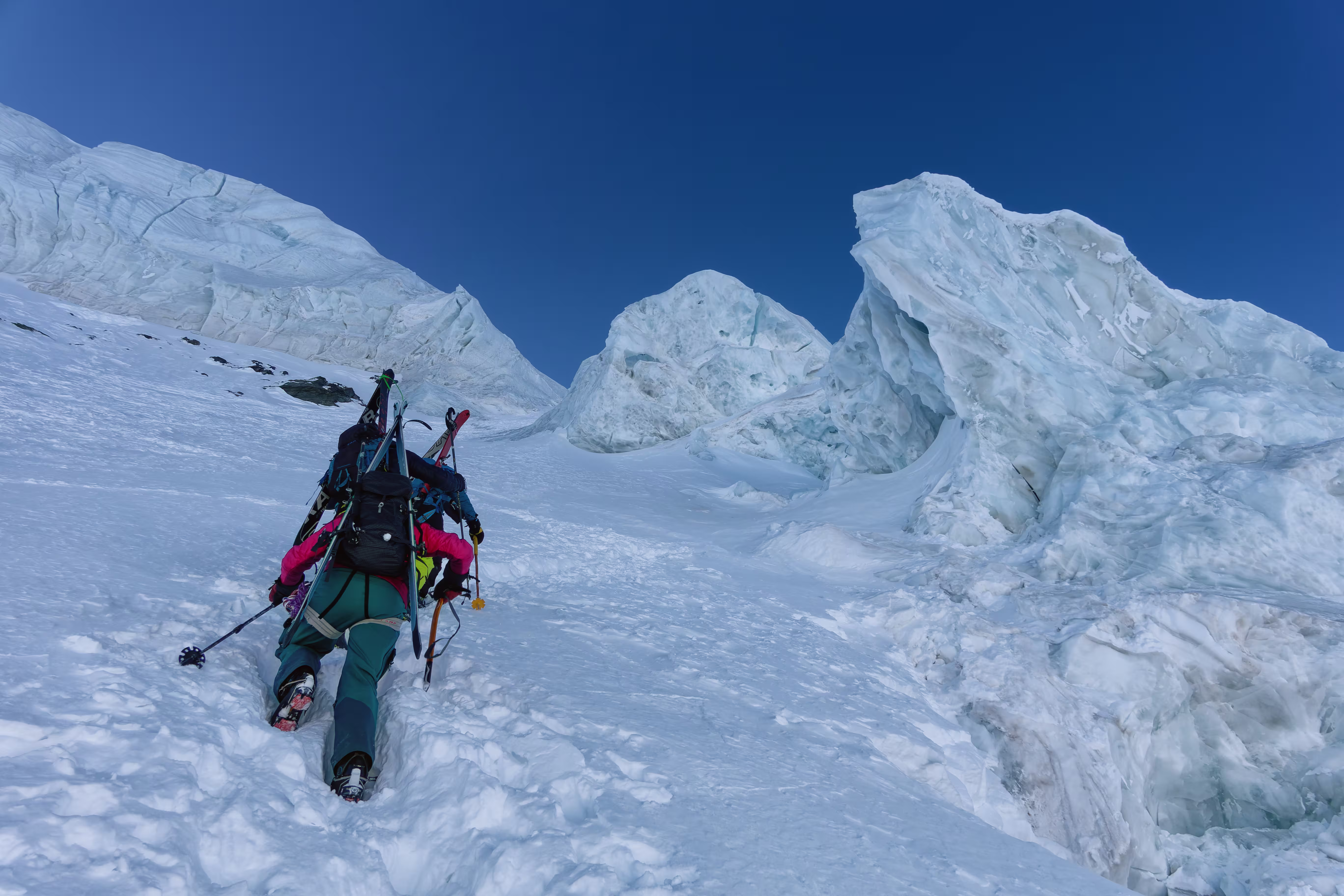 Tratto finale tra i seracchi