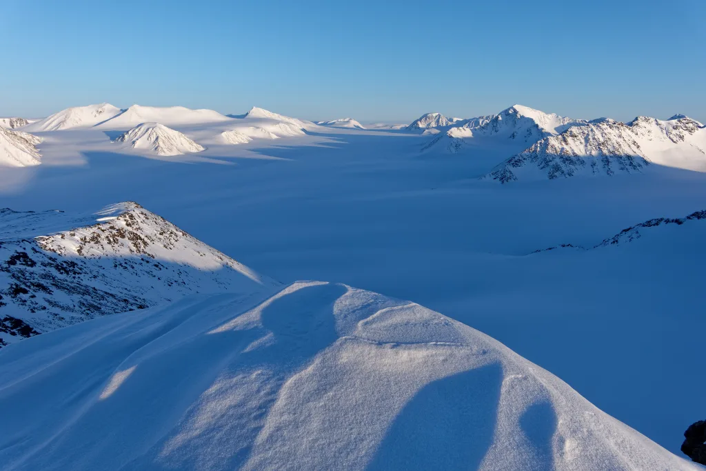 Vista dal Malloryfjellet