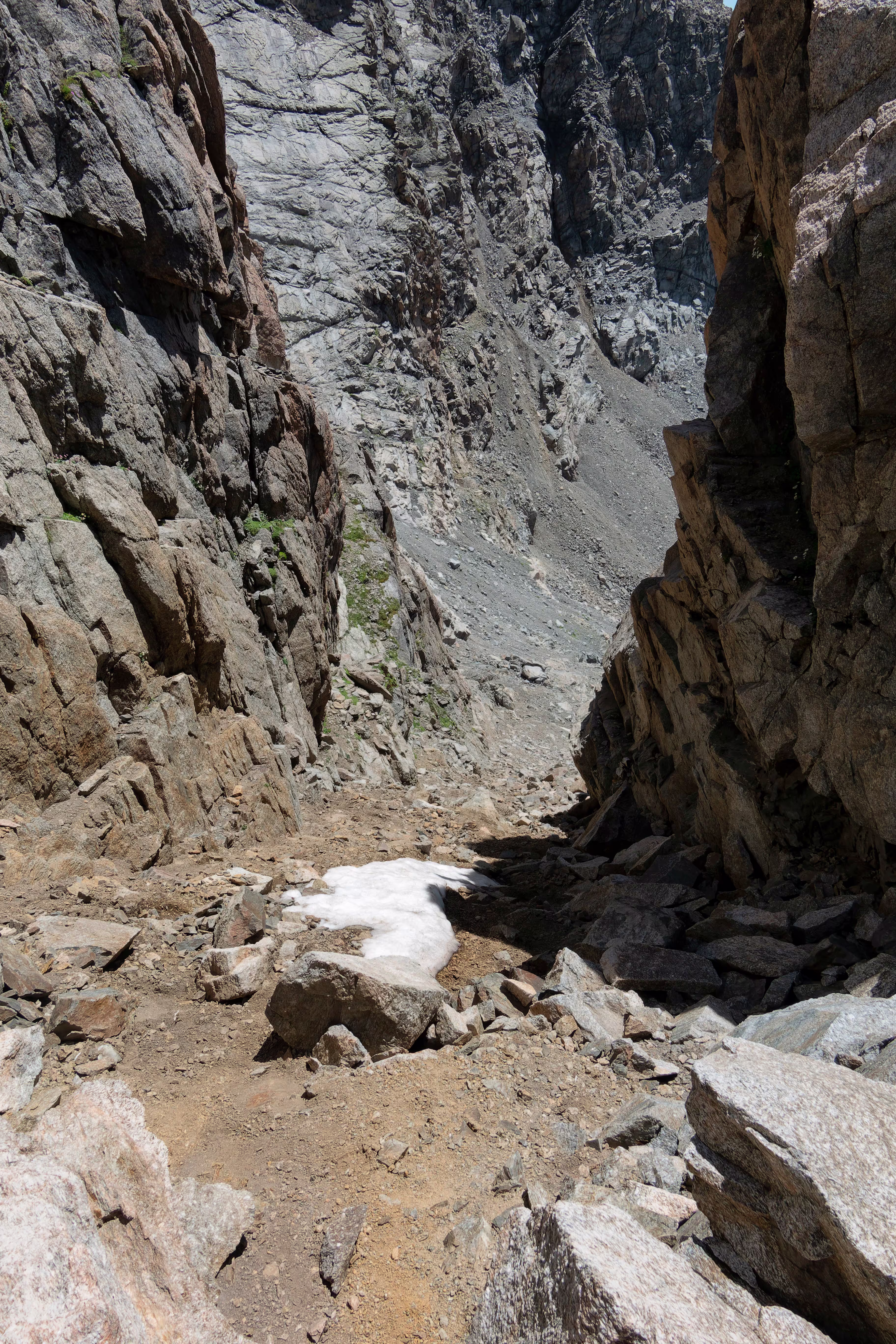 Il canalino dall’alto