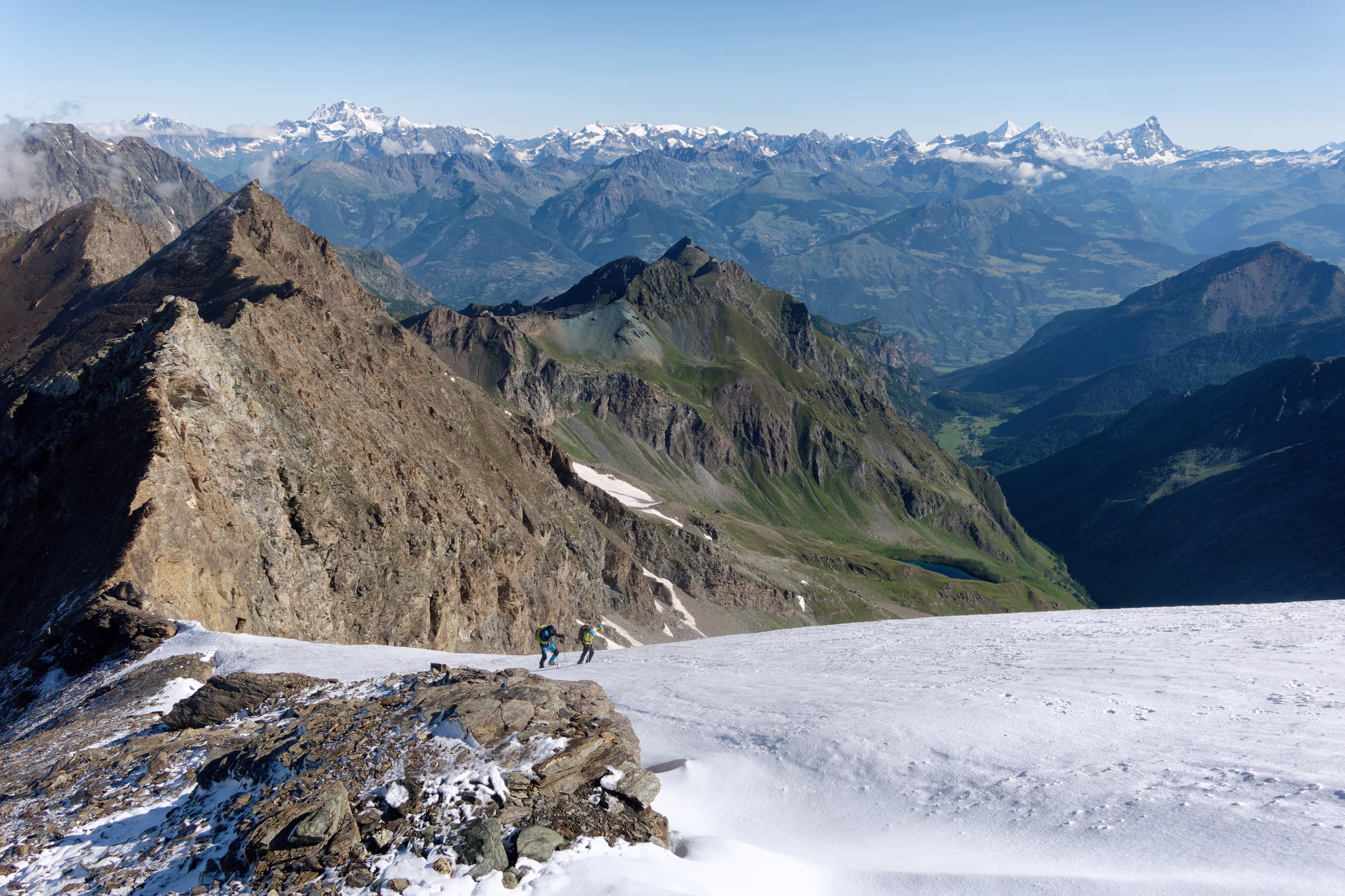 La Val Clavalité dalla cresta finale