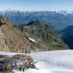 La Val Clavalité dalla cresta finale