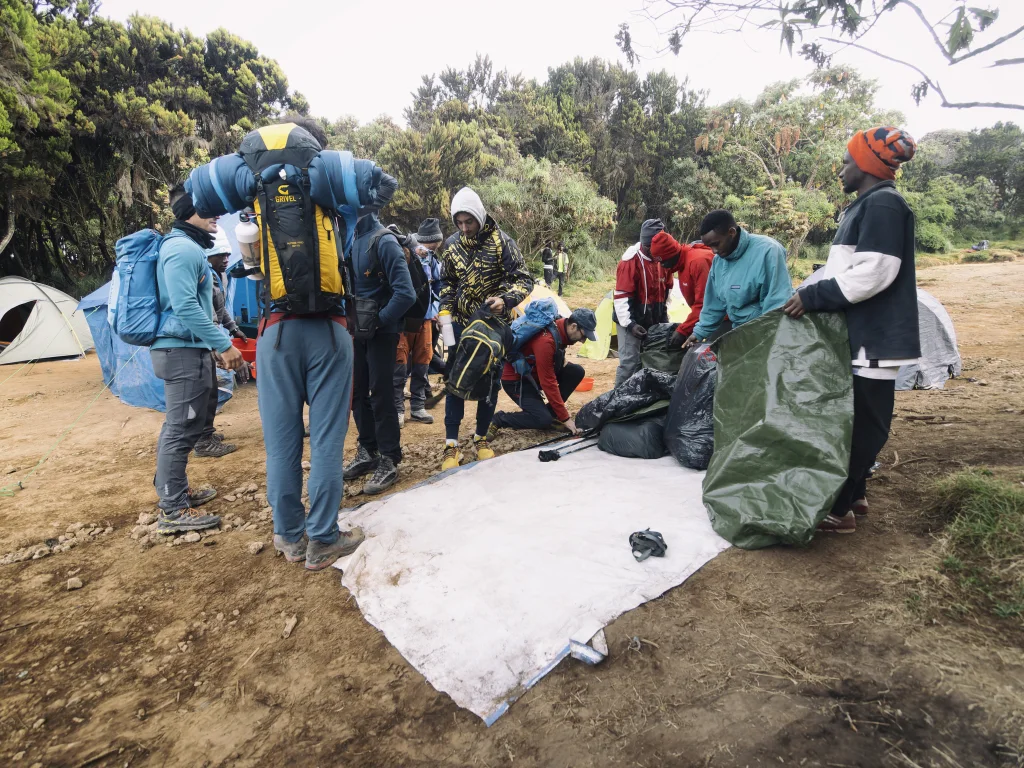 Partenza dal Machame Camp