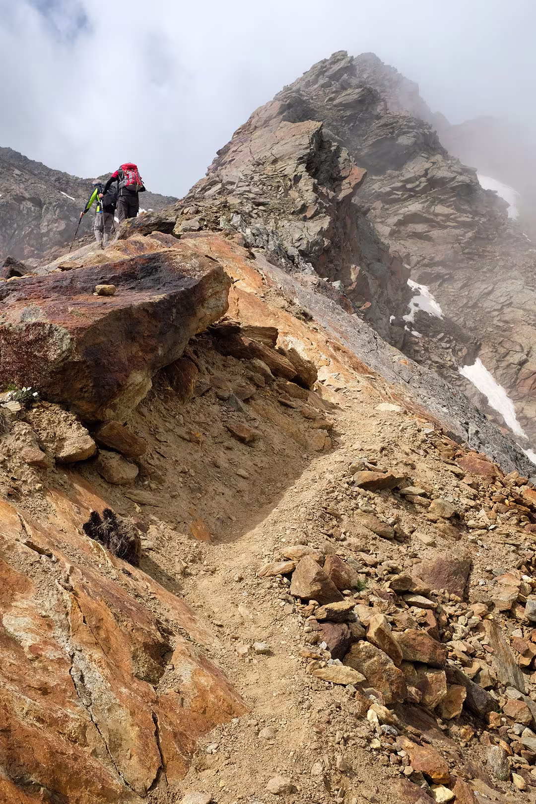 La cresta dopo il laghetto