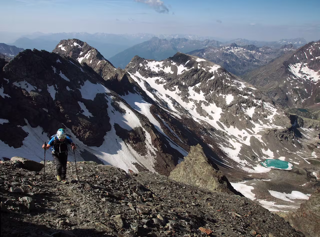 La parte alta, più agevole