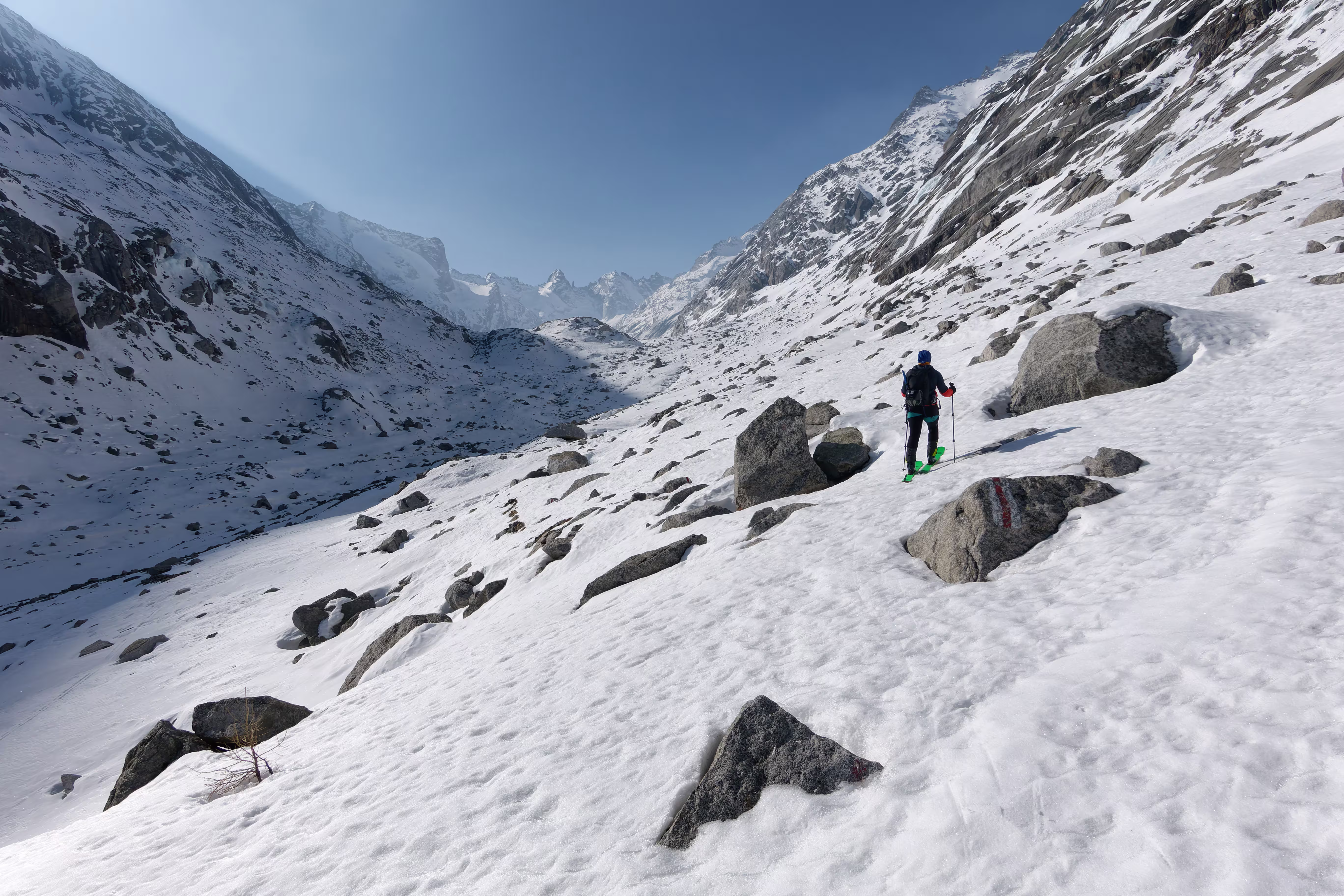 Ci avviciniamo al Ghiacciaio del Forno