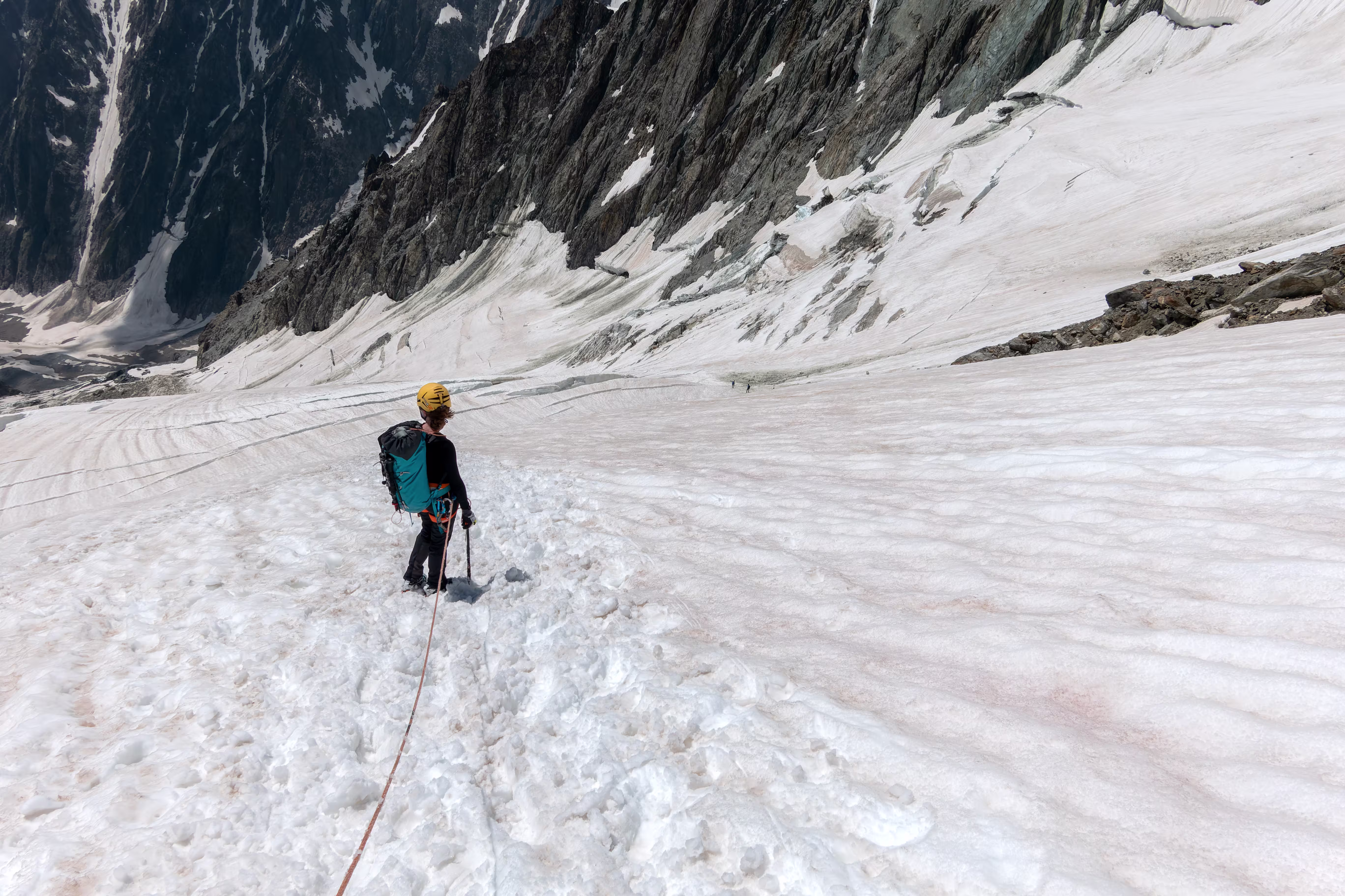 Il Ghiacciaio del Dôme é molto insidioso