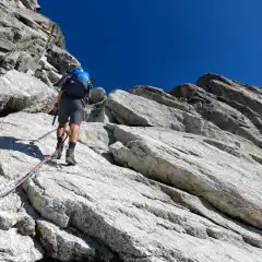 La corda per arrivare alla sella