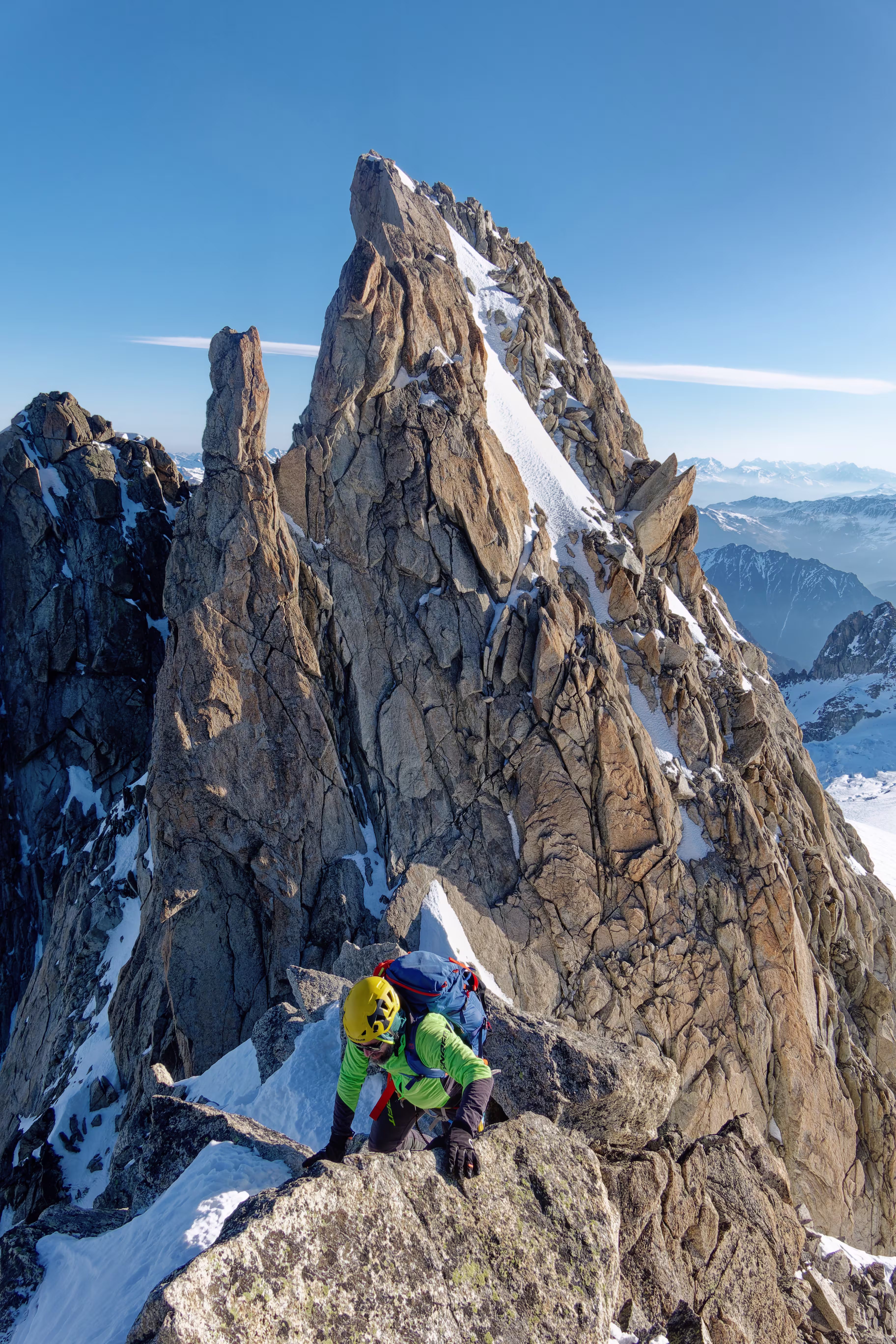 Sulla cresta dell'Aiguille du Tour