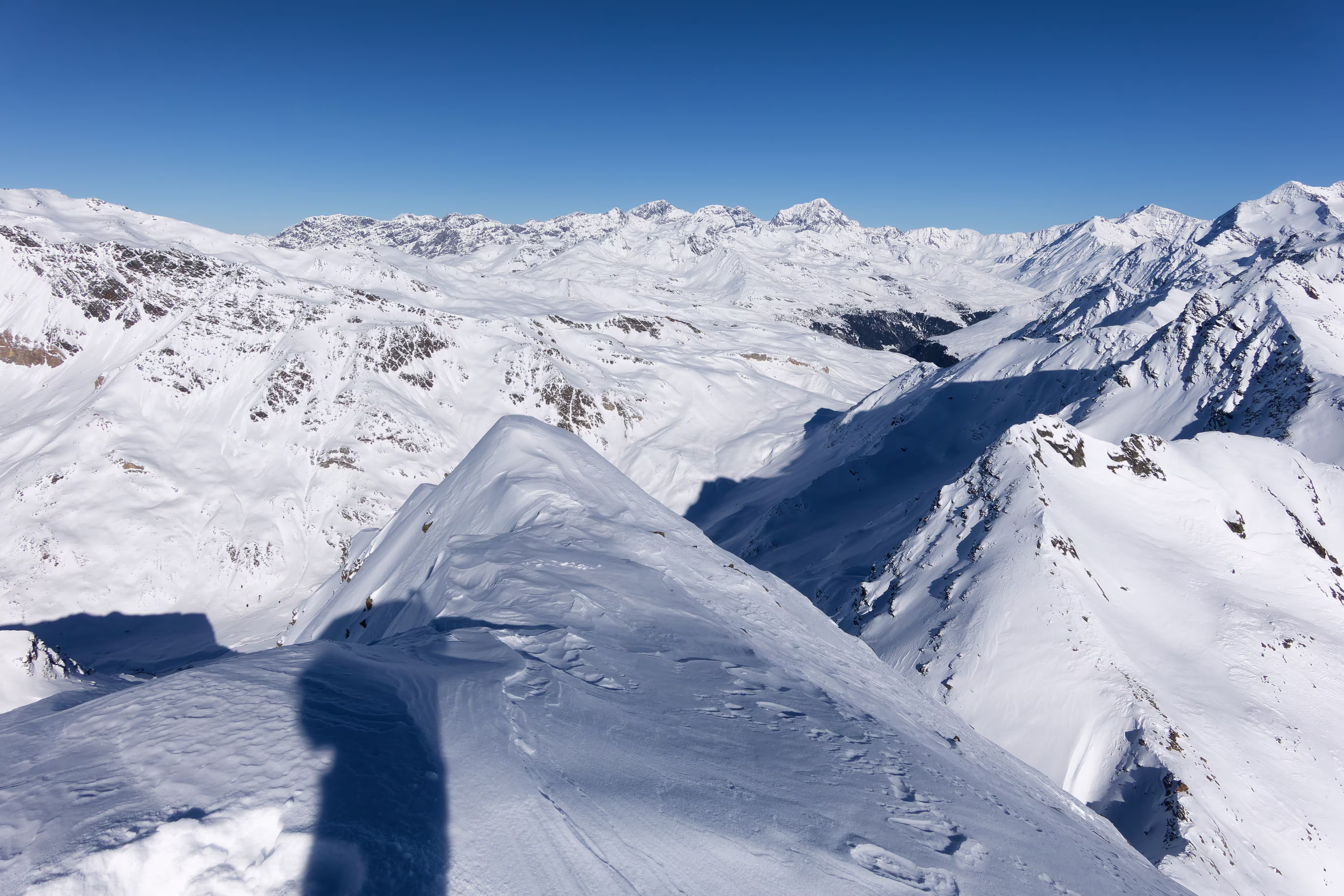 Dalla cima verso nord