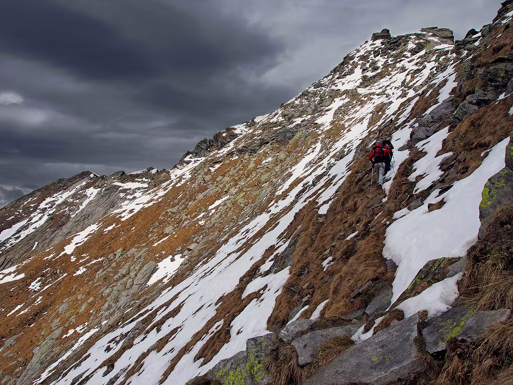 Sulla cresta del Pizzo la Scheggia